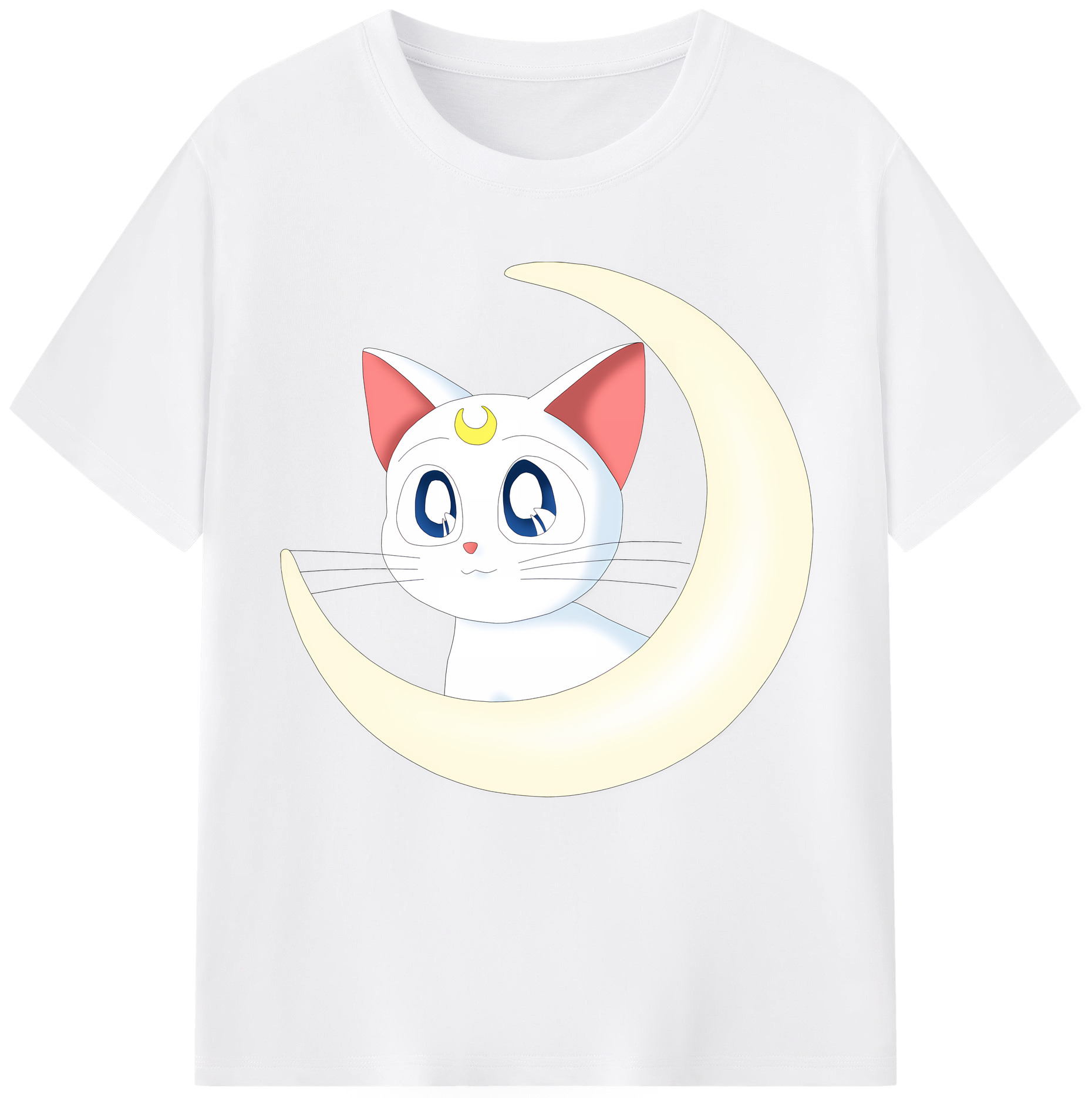 （画像用） 美少女戦士セーラームーン Sailor Moon 綿100％半袖Tシャツ（フロントプリント）