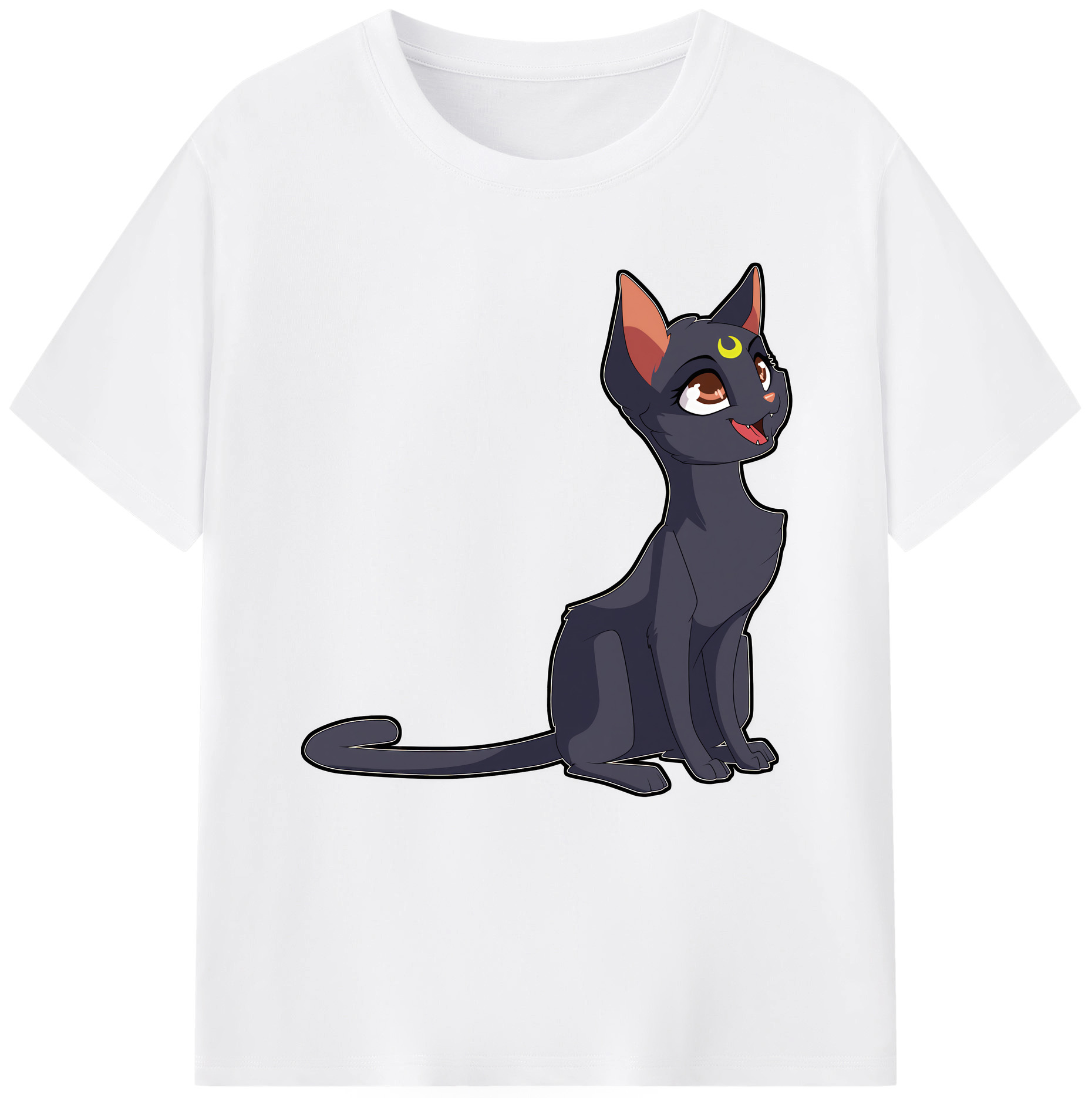 （画像用） 美少女戦士セーラームーン Sailor Moon 綿100％半袖Tシャツ（フロントプリント）