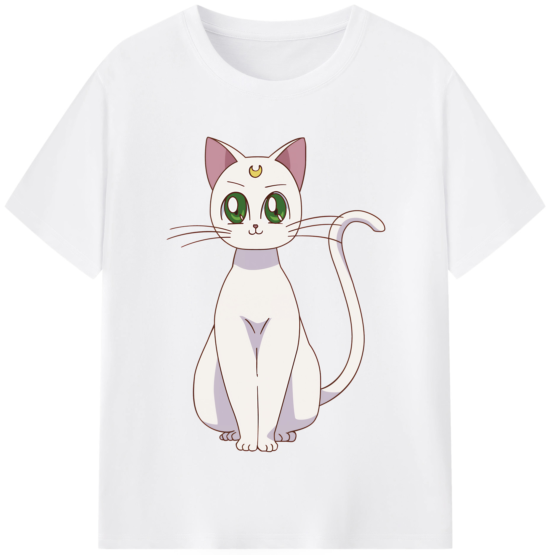（画像用） 美少女戦士セーラームーン Sailor Moon 綿100％半袖Tシャツ（フロントプリント）