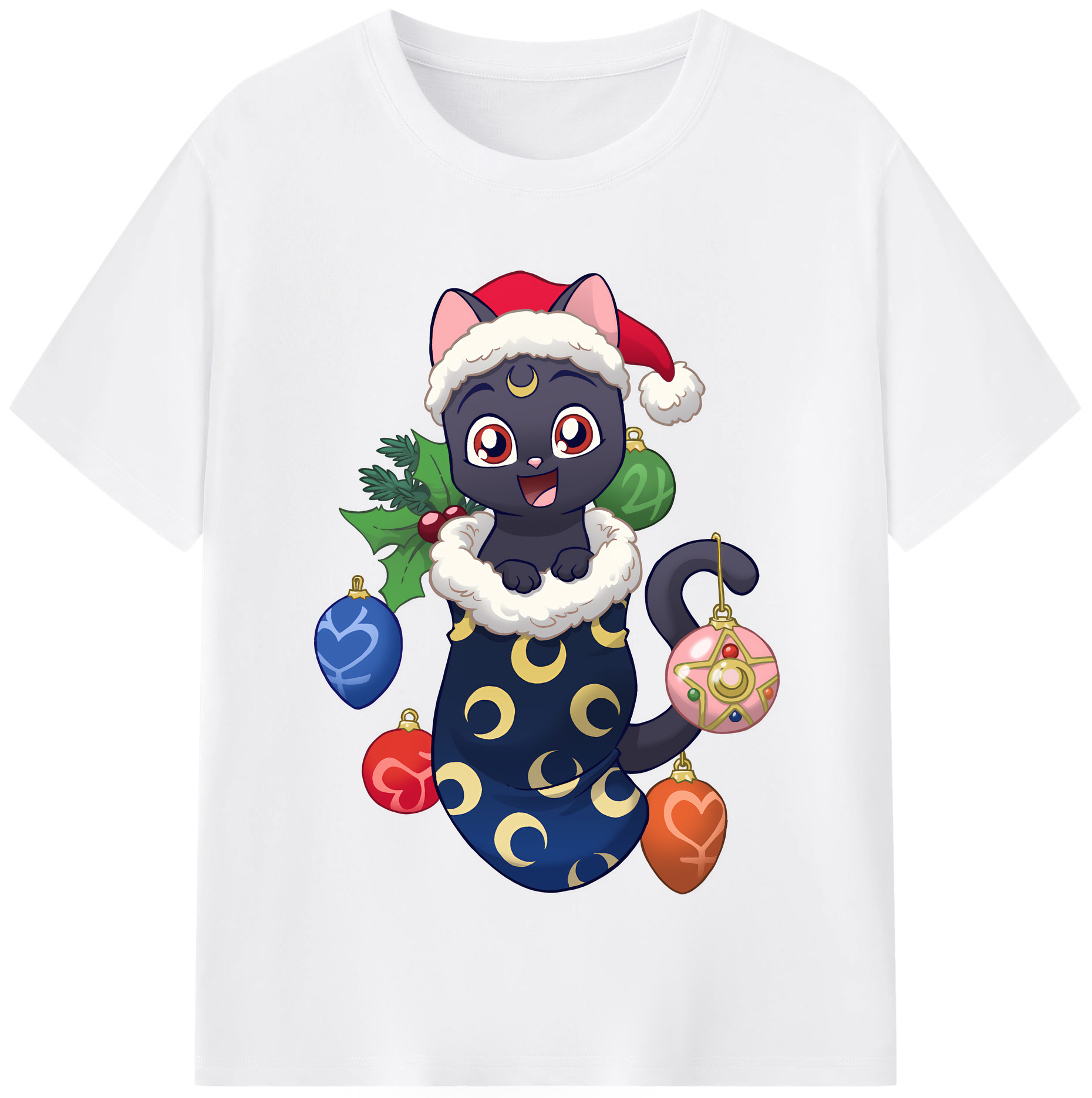 （画像用） 美少女戦士セーラームーン Sailor Moon 綿100％半袖Tシャツ（フロントプリント）