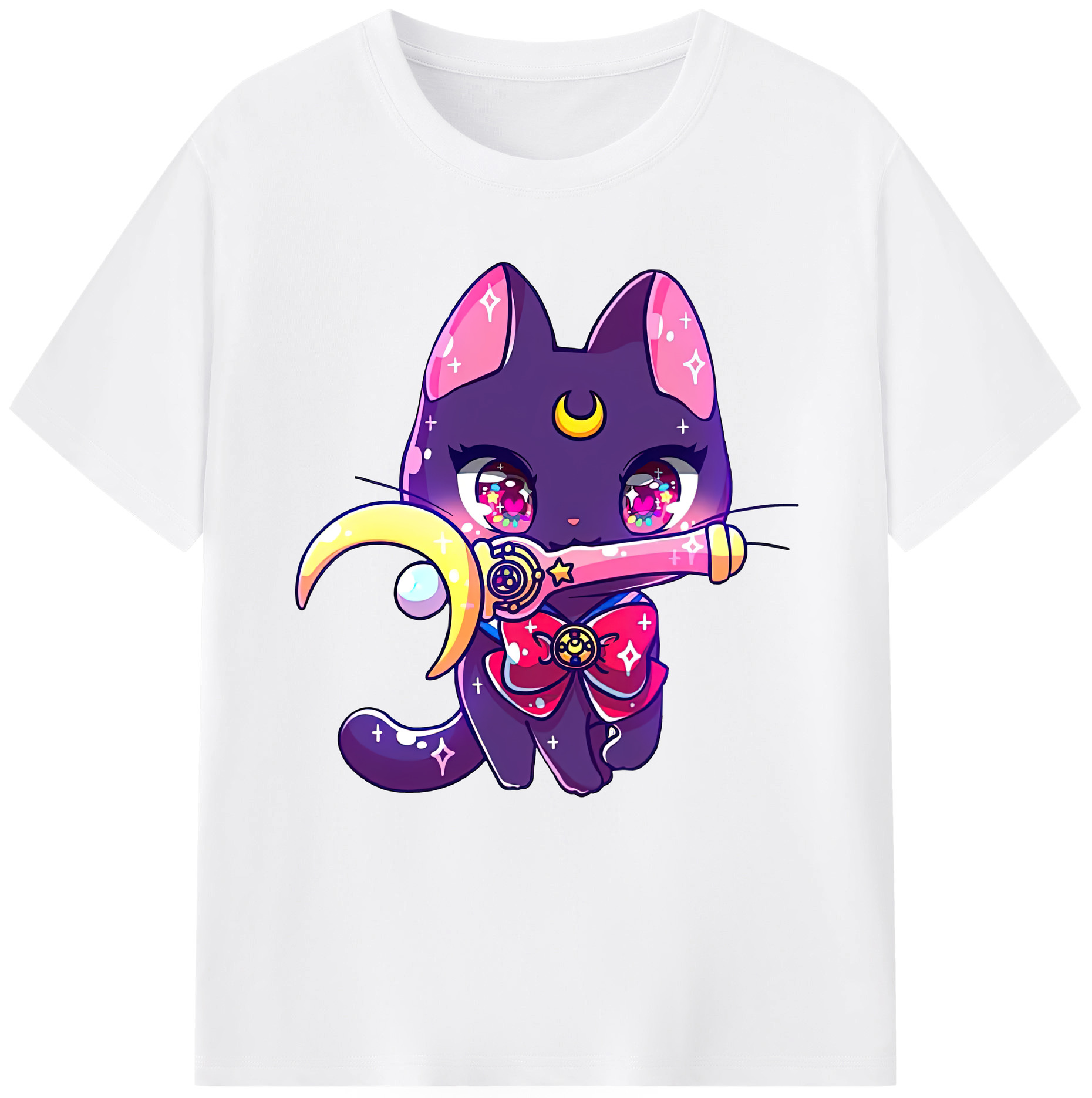 （画像用） 美少女戦士セーラームーン Sailor Moon 綿100％半袖Tシャツ（フロントプリント）