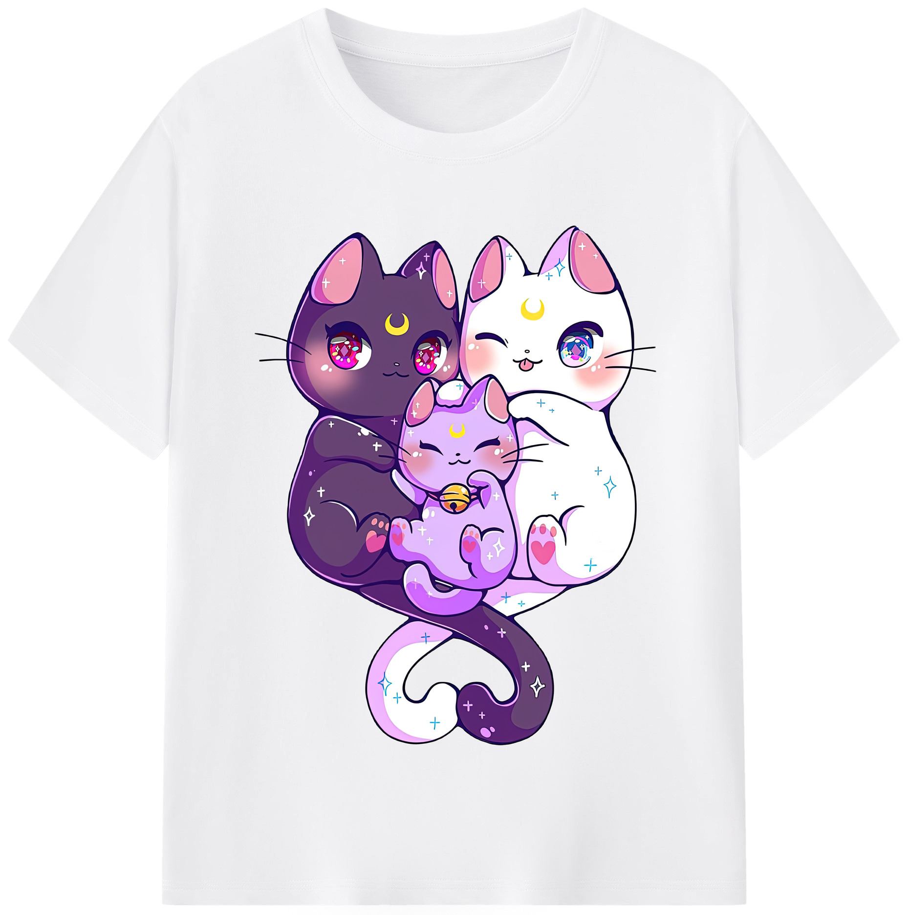（画像用） 美少女戦士セーラームーン Sailor Moon 綿100％半袖Tシャツ（フロントプリント）