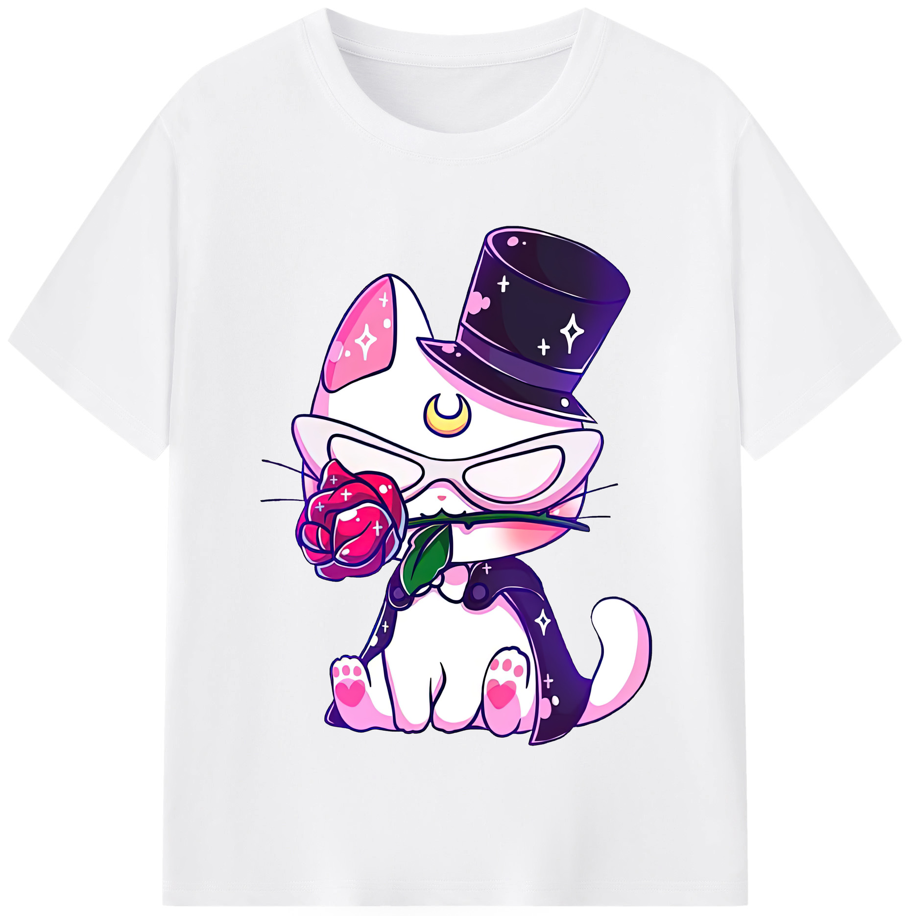 （画像用） 美少女戦士セーラームーン Sailor Moon 綿100％半袖Tシャツ（フロントプリント）