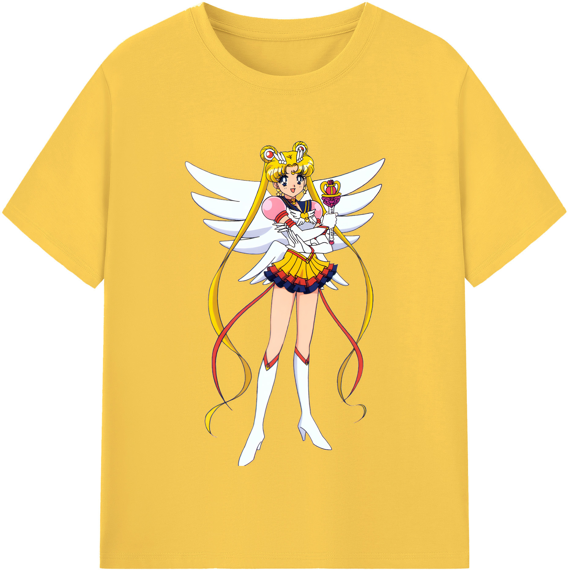（画像用） 美少女戦士セーラームーン 月野 うさぎ つきの うさぎ Sailor Moon Tsukino Usagi 綿100％半袖Tシャツ（フロントプリント）