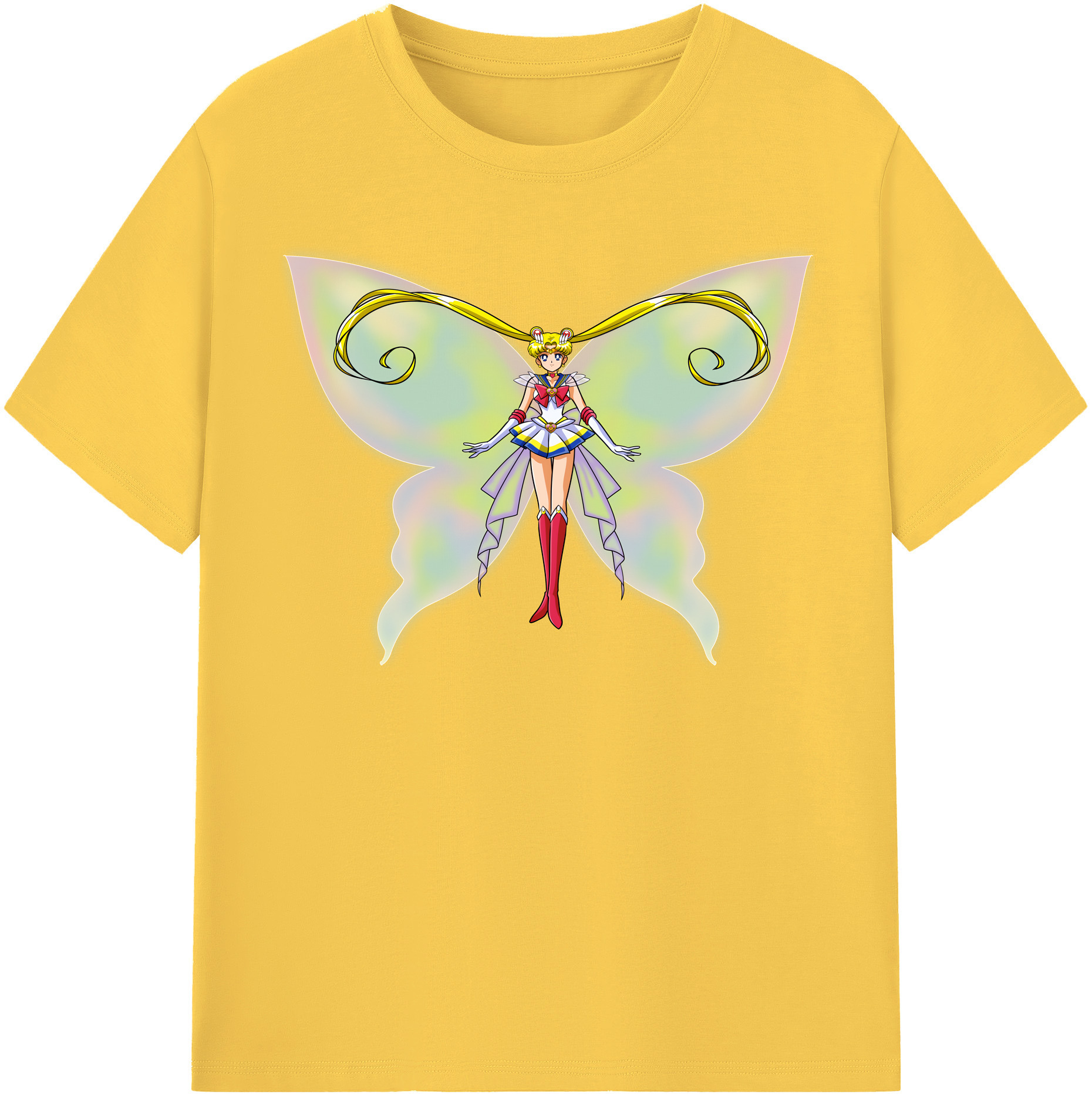 （画像用） 美少女戦士セーラームーン 月野 うさぎ つきの うさぎ Sailor Moon Tsukino Usagi 綿100％半袖Tシャツ（フロントプリント）