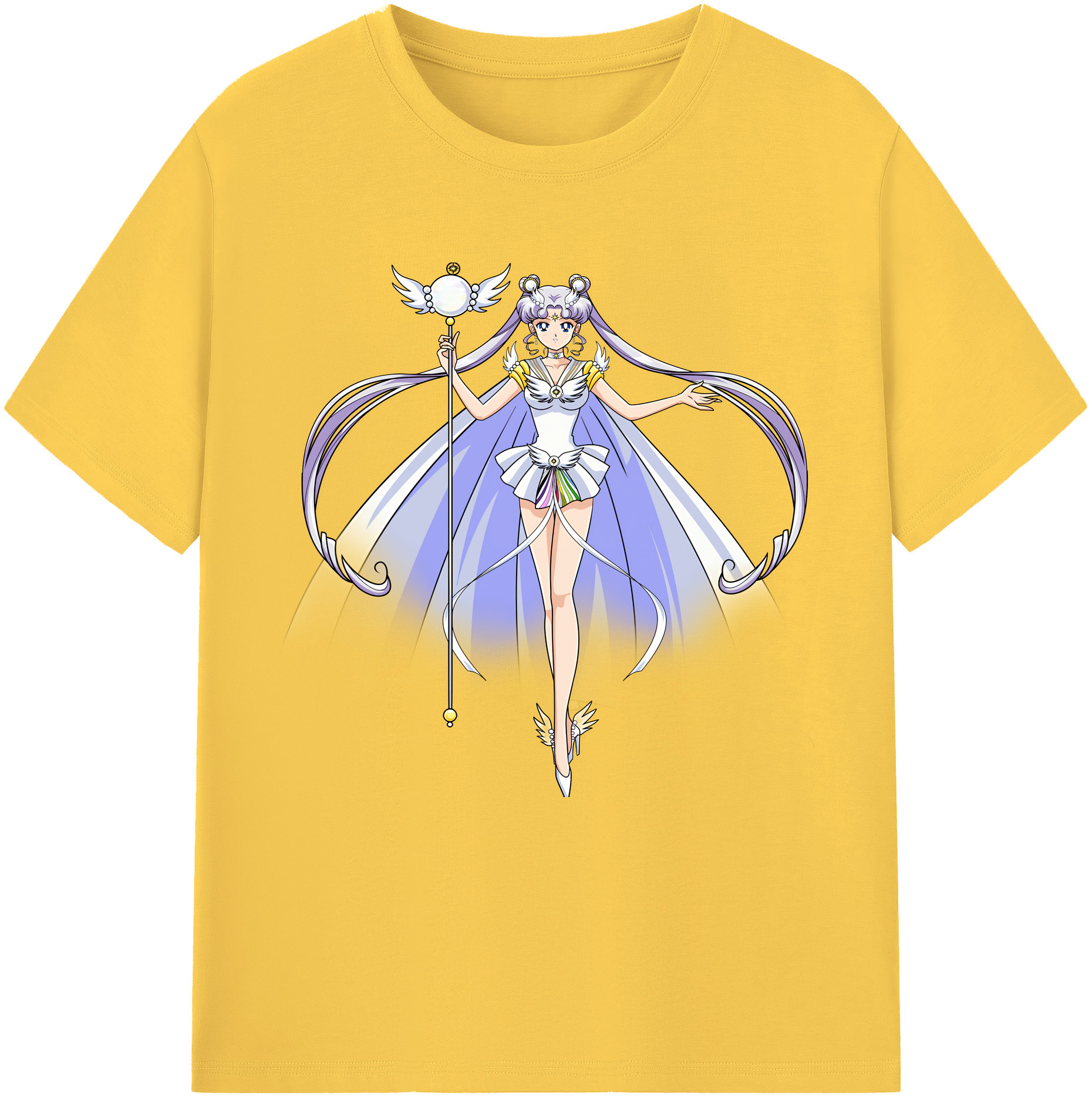 （画像用） 美少女戦士セーラームーン 月野 うさぎ つきの うさぎ Sailor Moon Tsukino Usagi 綿100％半袖Tシャツ（フロントプリント）