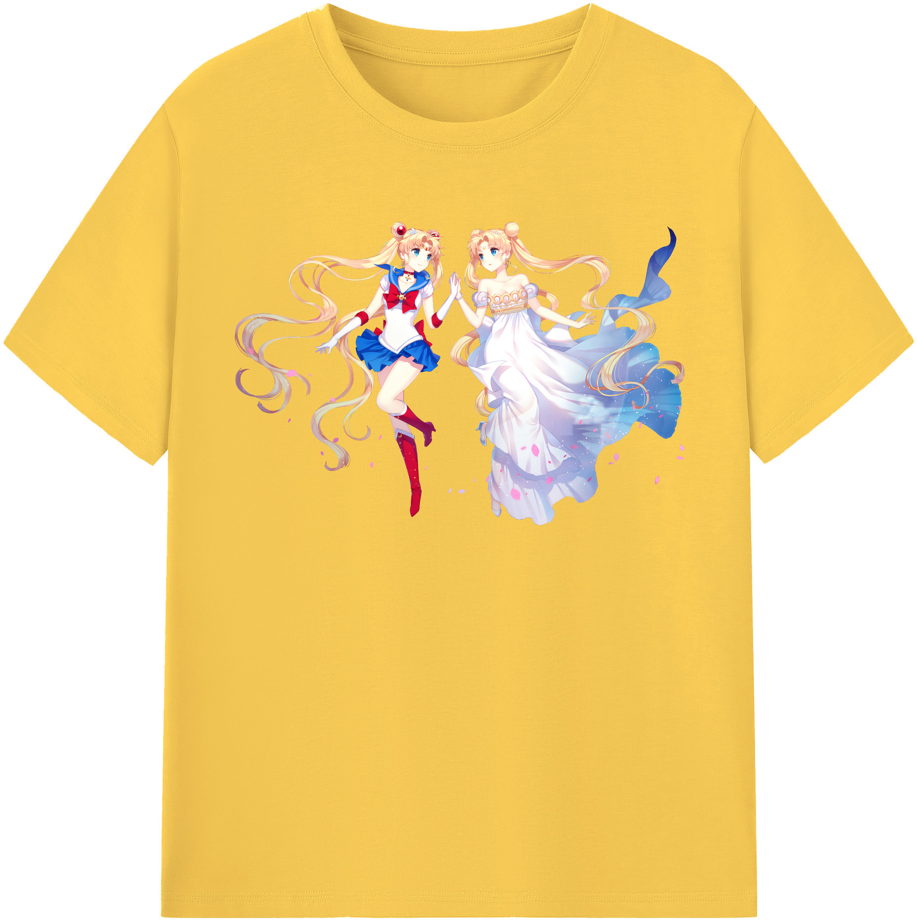 （画像用） 美少女戦士セーラームーン 月野 うさぎ つきの うさぎ Sailor Moon Tsukino Usagi 綿100％半袖Tシャツ（フロントプリント）
