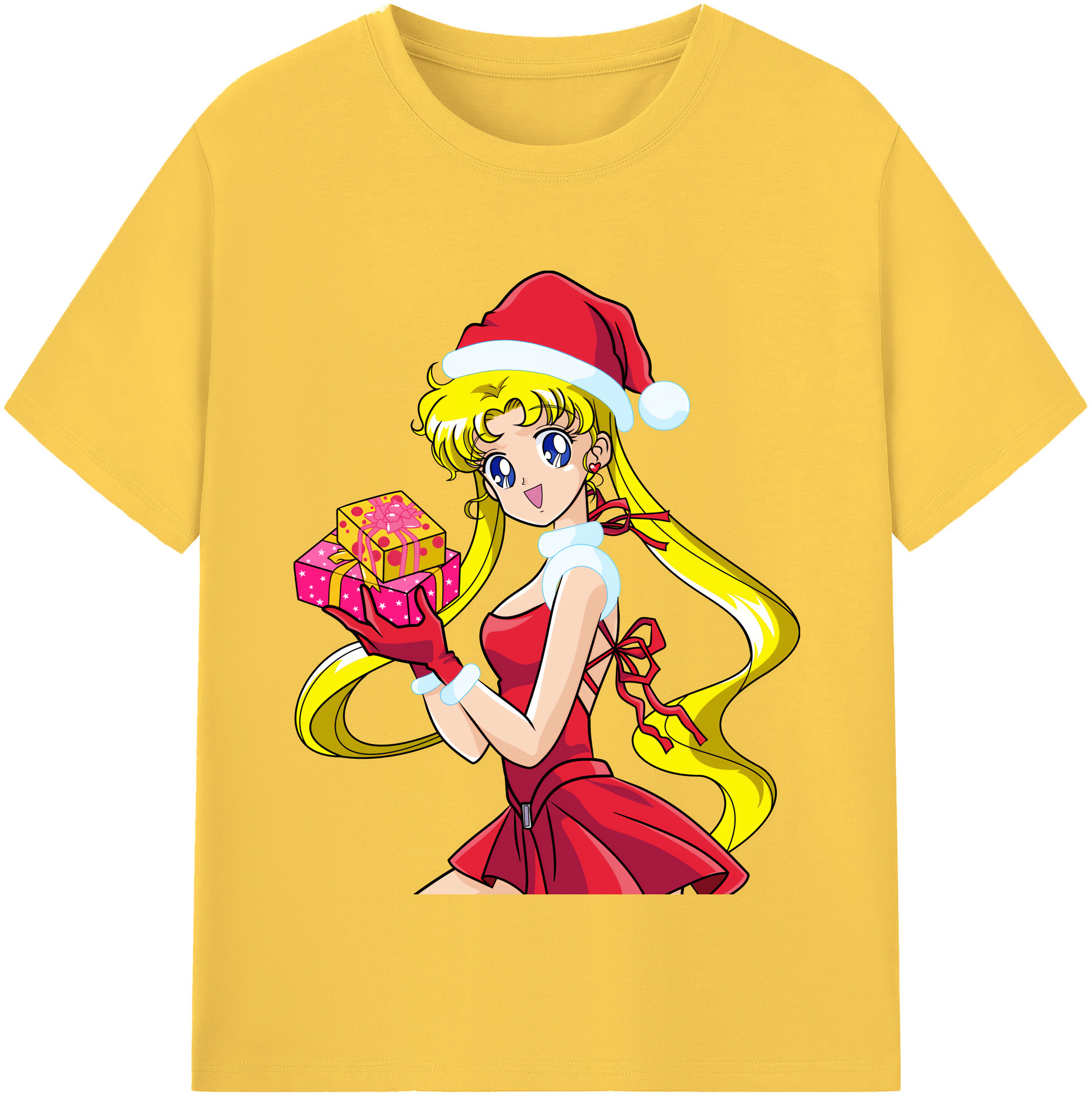 （画像用） 美少女戦士セーラームーン 月野 うさぎ つきの うさぎ Sailor Moon Tsukino Usagi 綿100％半袖Tシャツ（フロントプリント）