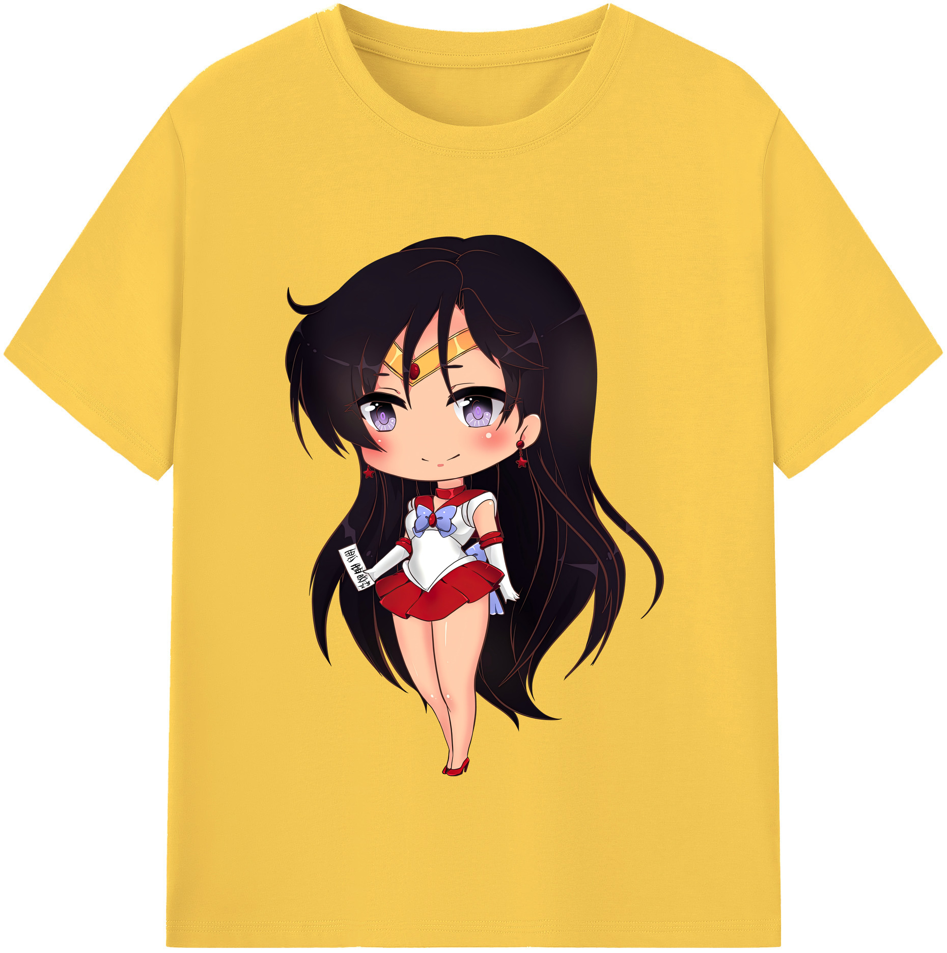 （画像用） 美少女戦士セーラームーン 火野レイ ひの レイ Sailor Moon Hino Rei （セーラーマーズ,Sailor Mars） 綿100％半袖Tシャツ（フロントプリント）