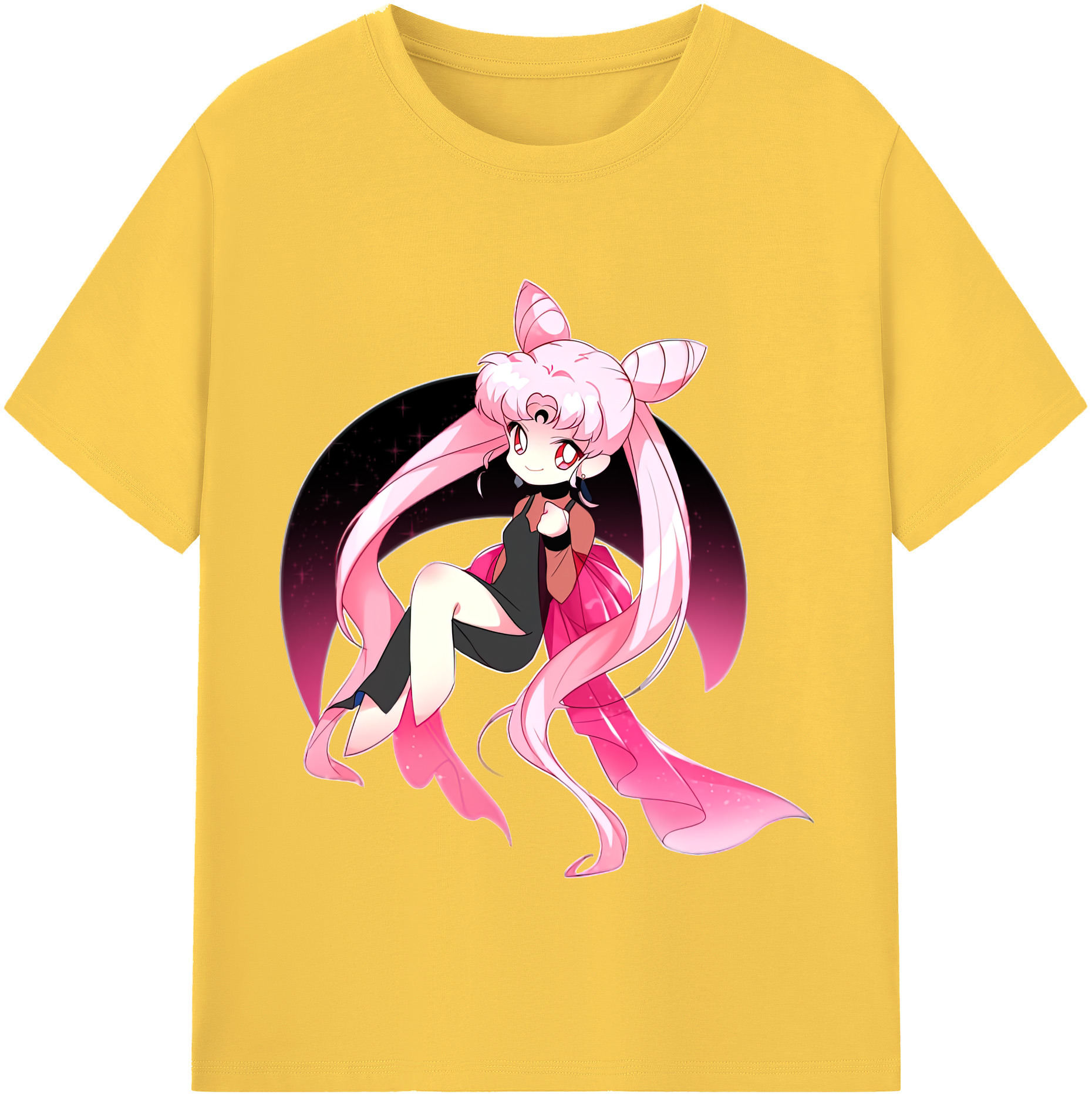 （画像用） 美少女戦士セーラームーン ちびうさ Sailor Moon Chibiusa Tsukino Usagi Small Lady Serenity 綿100％半袖Tシャツ（フロントプリント）