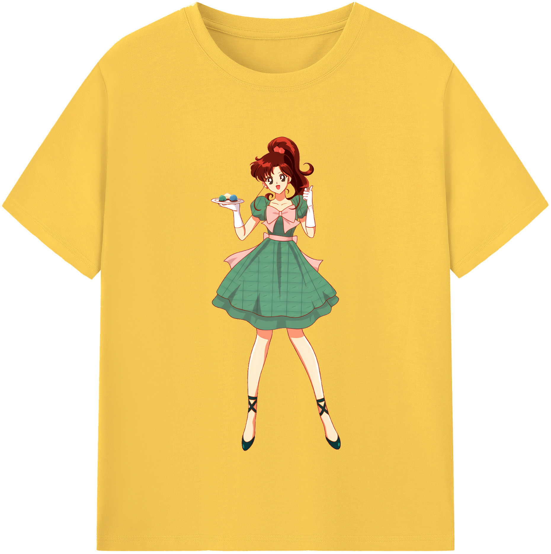 （画像用） 美少女戦士セーラームーン 木野 まこと きの まこと Sailor Moon Kino Makoto （セーラージュピター；Sailor Jupiter） 綿100％半袖Tシャツ（フロントプリント）