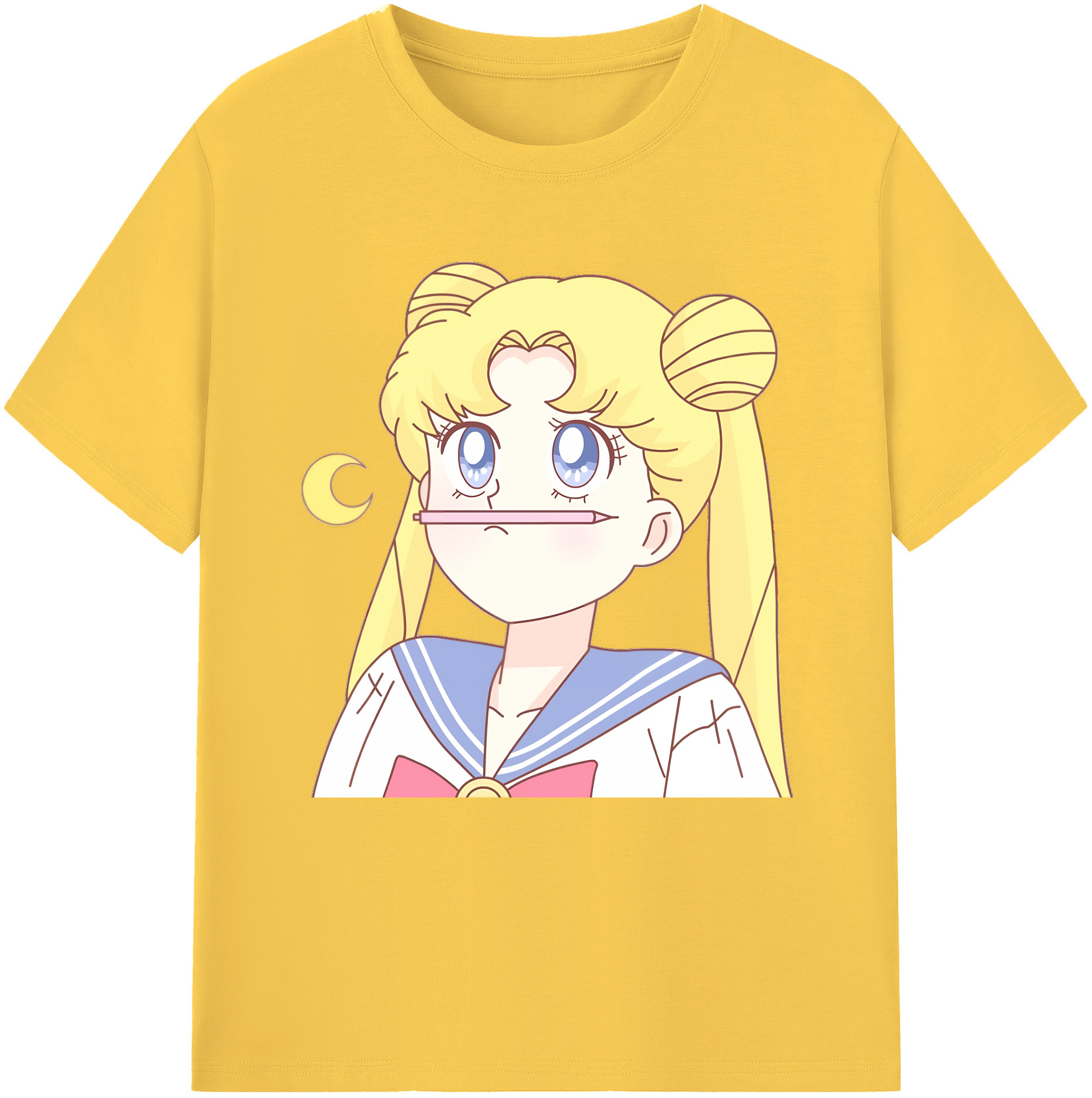（画像用） 美少女戦士セーラームーン 愛野 美奈子 あいの みなこ Sailor Moon Aino Minako 綿100％半袖Tシャツ（フロントプリント）