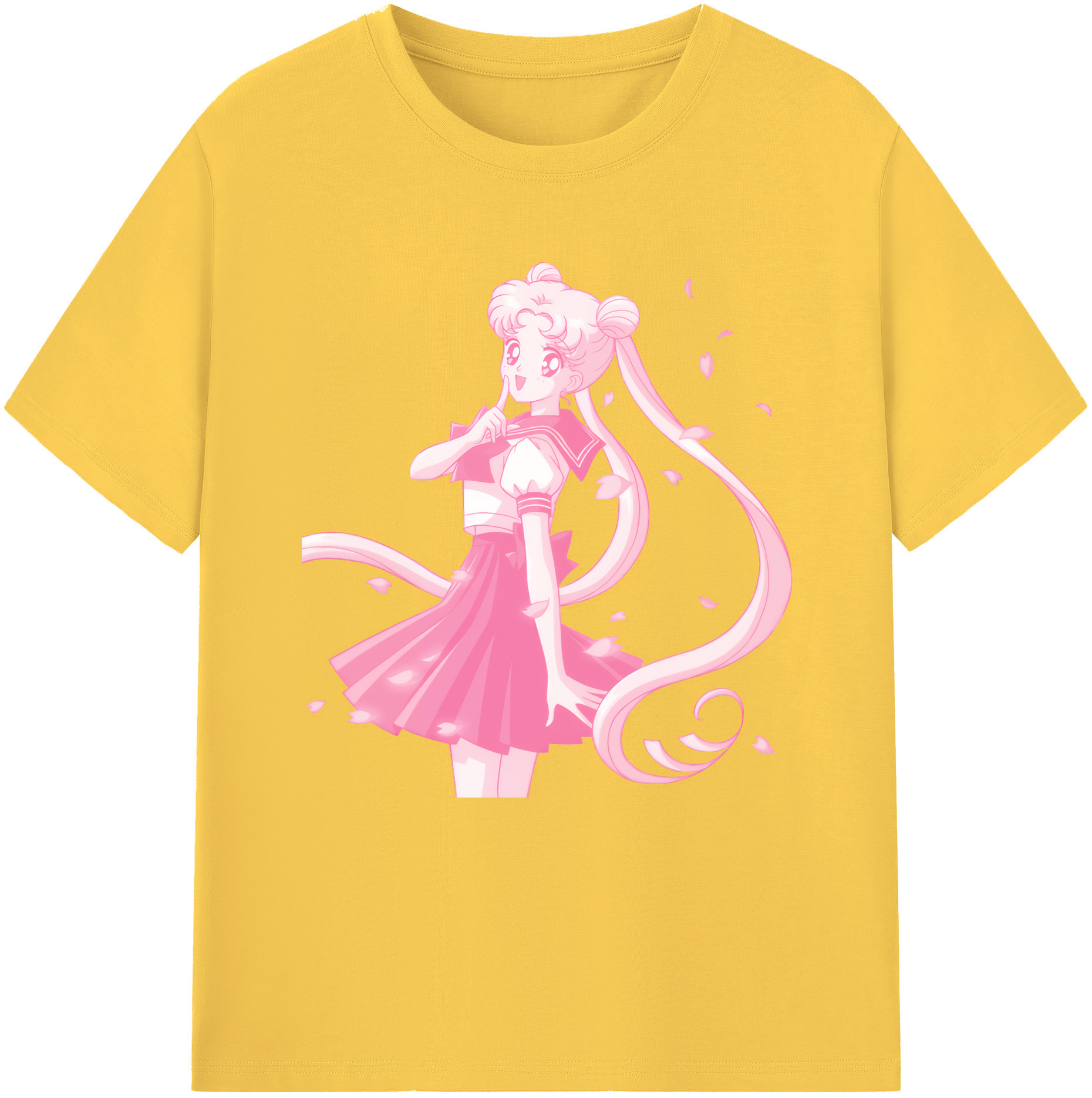 （画像用） 美少女戦士セーラームーン 愛野 美奈子 あいの みなこ Sailor Moon Aino Minako 綿100％半袖Tシャツ（フロントプリント）