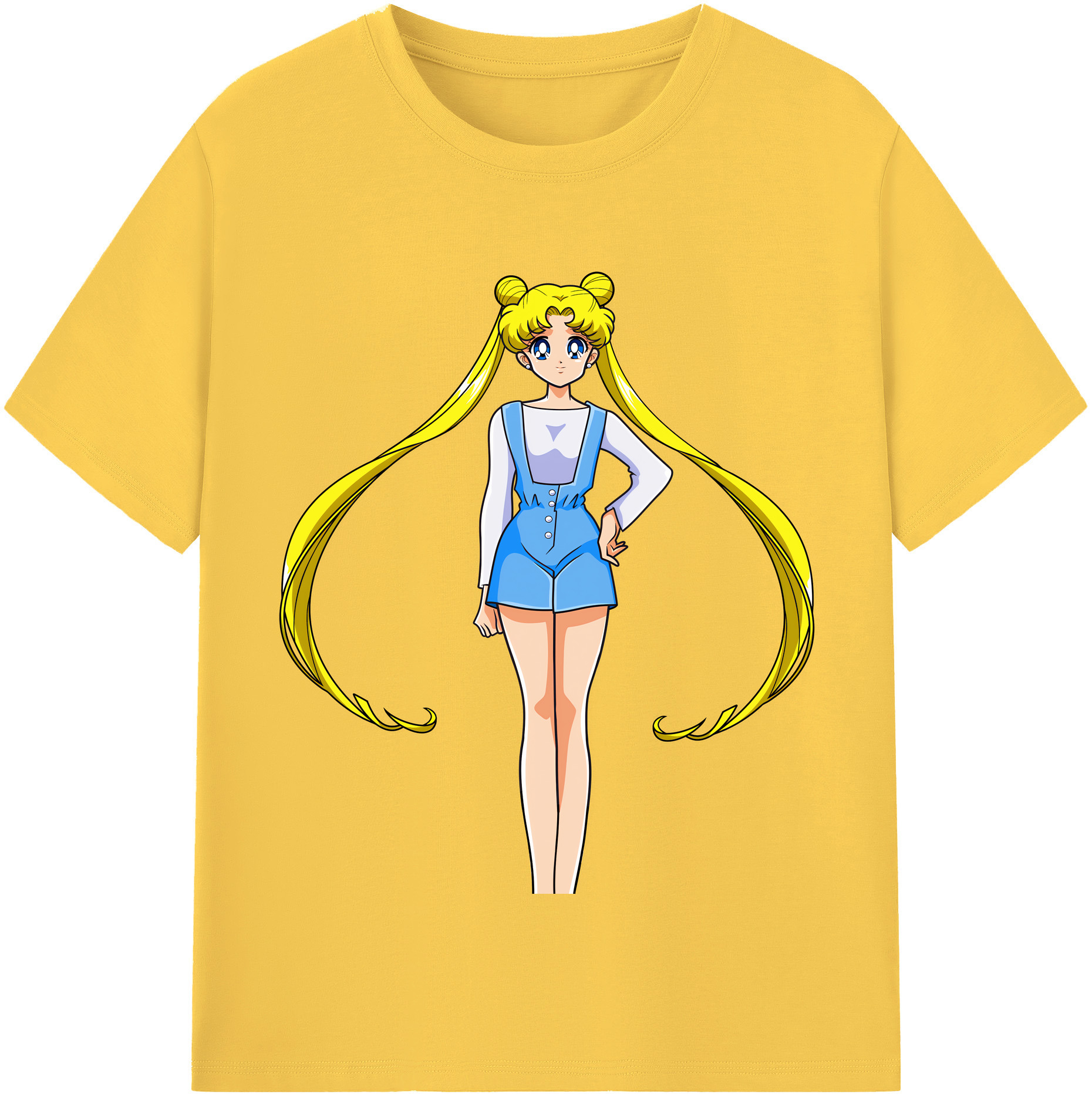 （画像用） 美少女戦士セーラームーン 愛野 美奈子 あいの みなこ Sailor Moon Aino Minako 綿100％半袖Tシャツ（フロントプリント）