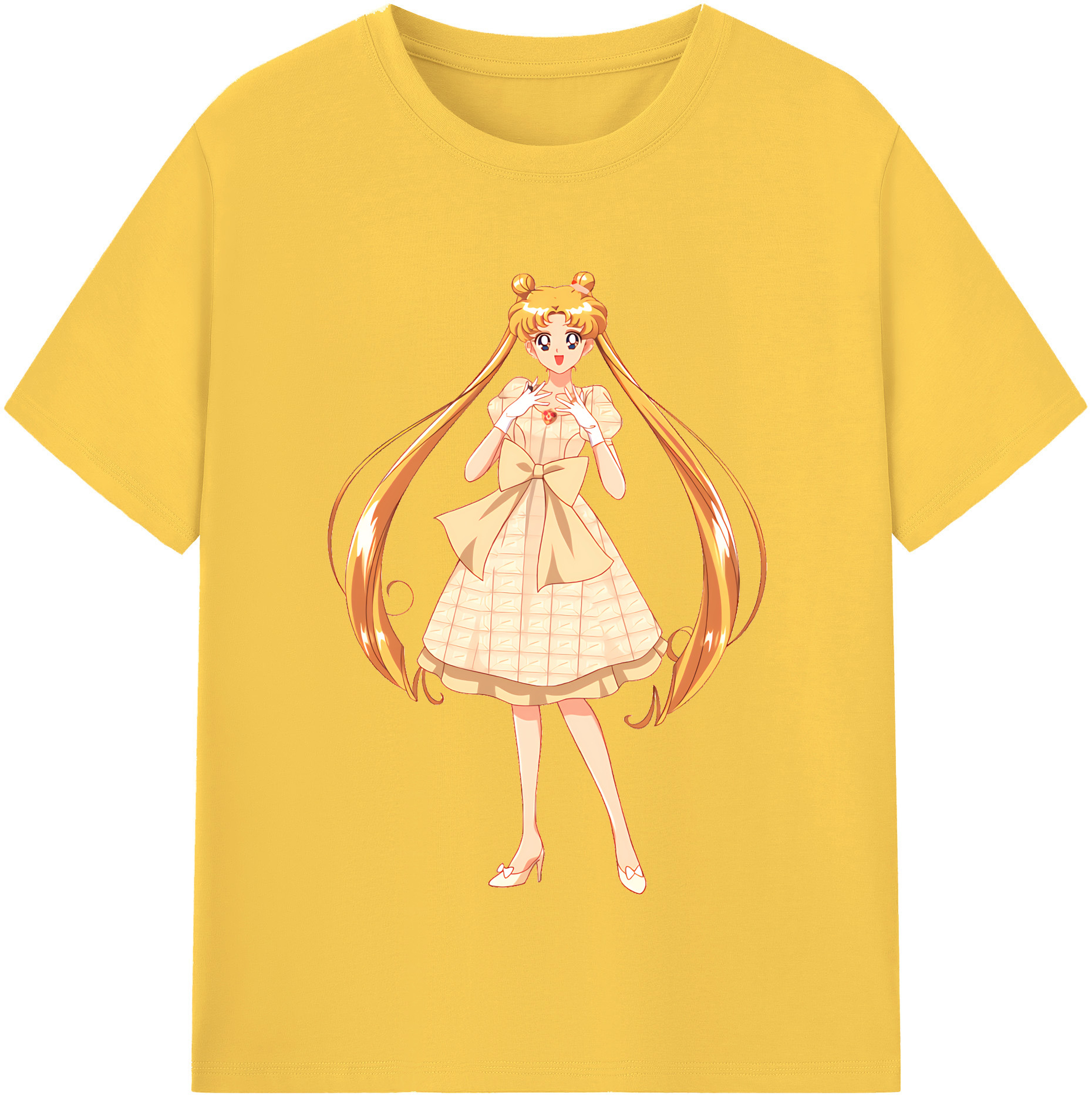 （画像用） 美少女戦士セーラームーン 愛野 美奈子 あいの みなこ Sailor Moon Aino Minako 綿100％半袖Tシャツ（フロントプリント）