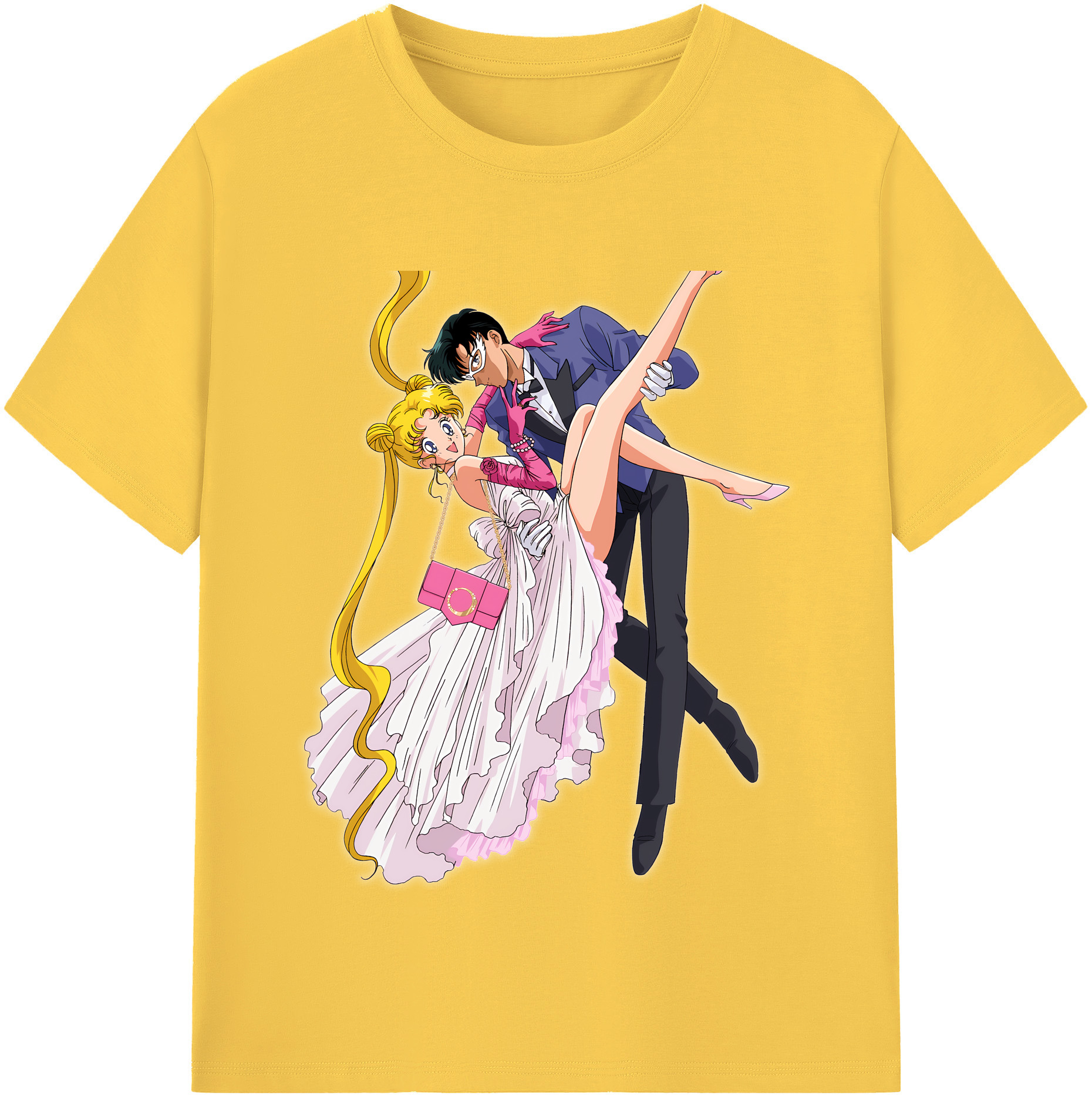 （画像用） 美少女戦士セーラームーン 愛野 美奈子 あいの みなこ Sailor Moon Aino Minako 綿100％半袖Tシャツ（フロントプリント）