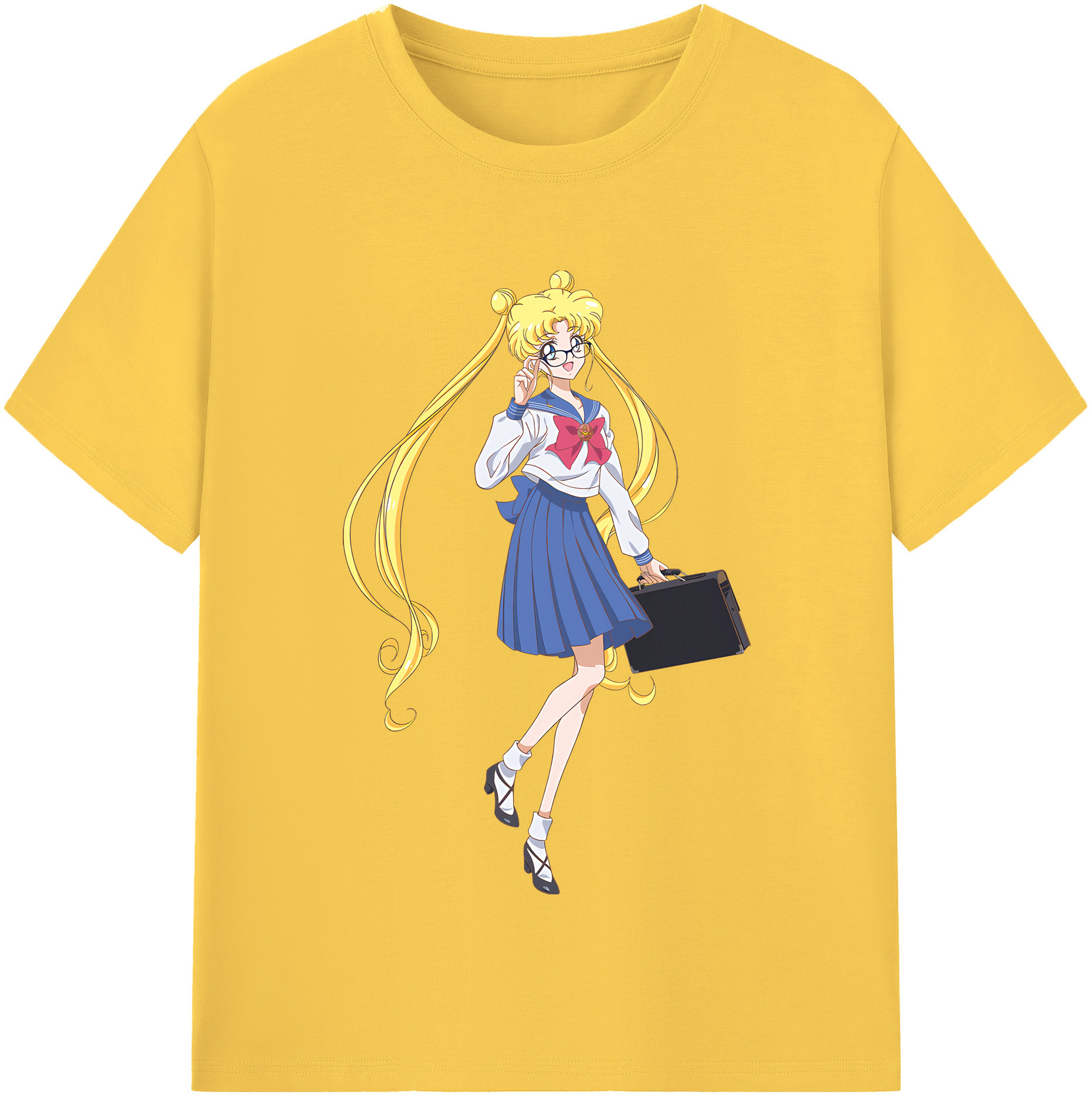 （画像用） 美少女戦士セーラームーン 愛野 美奈子 あいの みなこ Sailor Moon Aino Minako 綿100％半袖Tシャツ（フロントプリント）