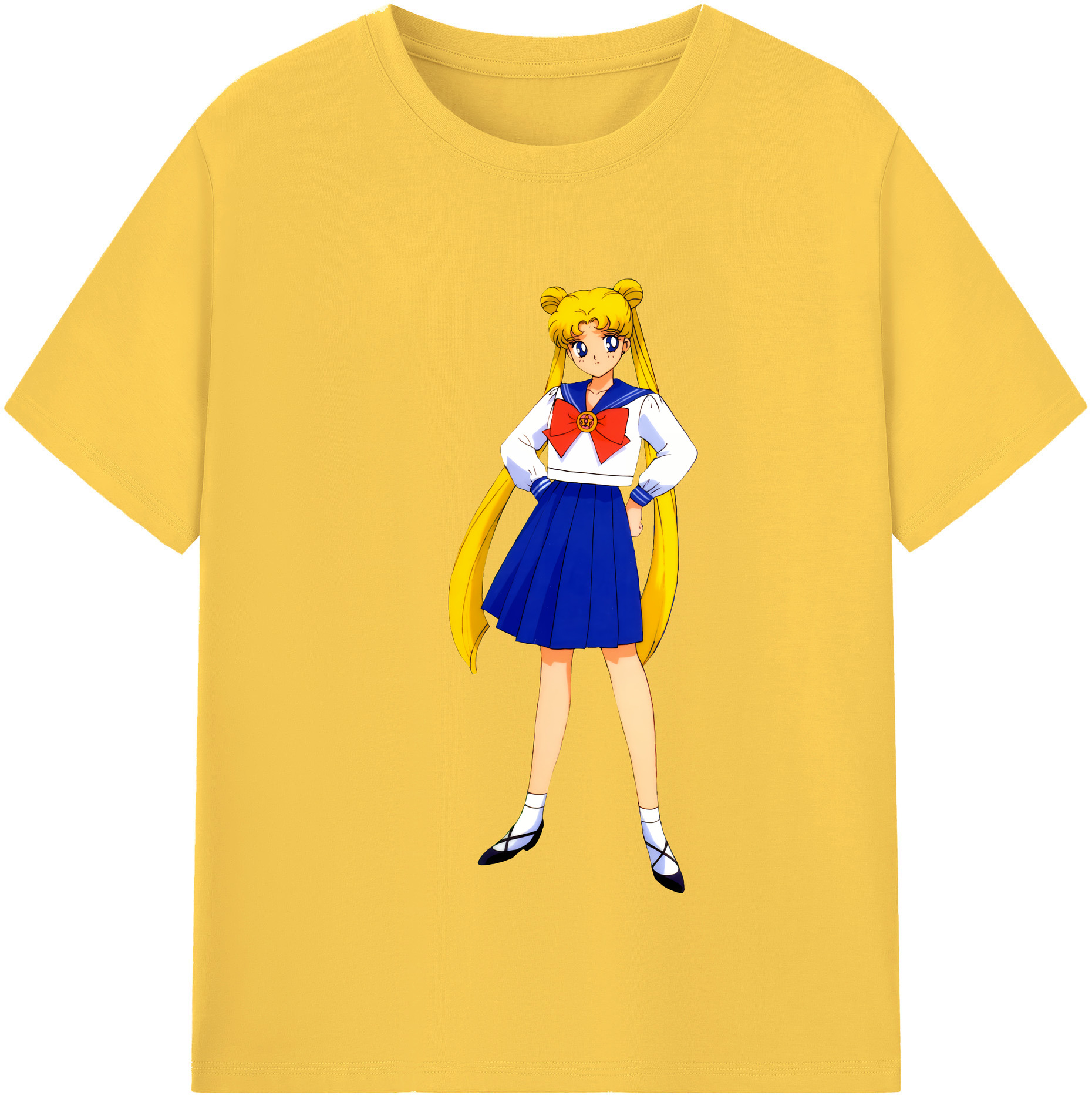 （画像用） 美少女戦士セーラームーン 愛野 美奈子 あいの みなこ Sailor Moon Aino Minako 綿100％半袖Tシャツ（フロントプリント）