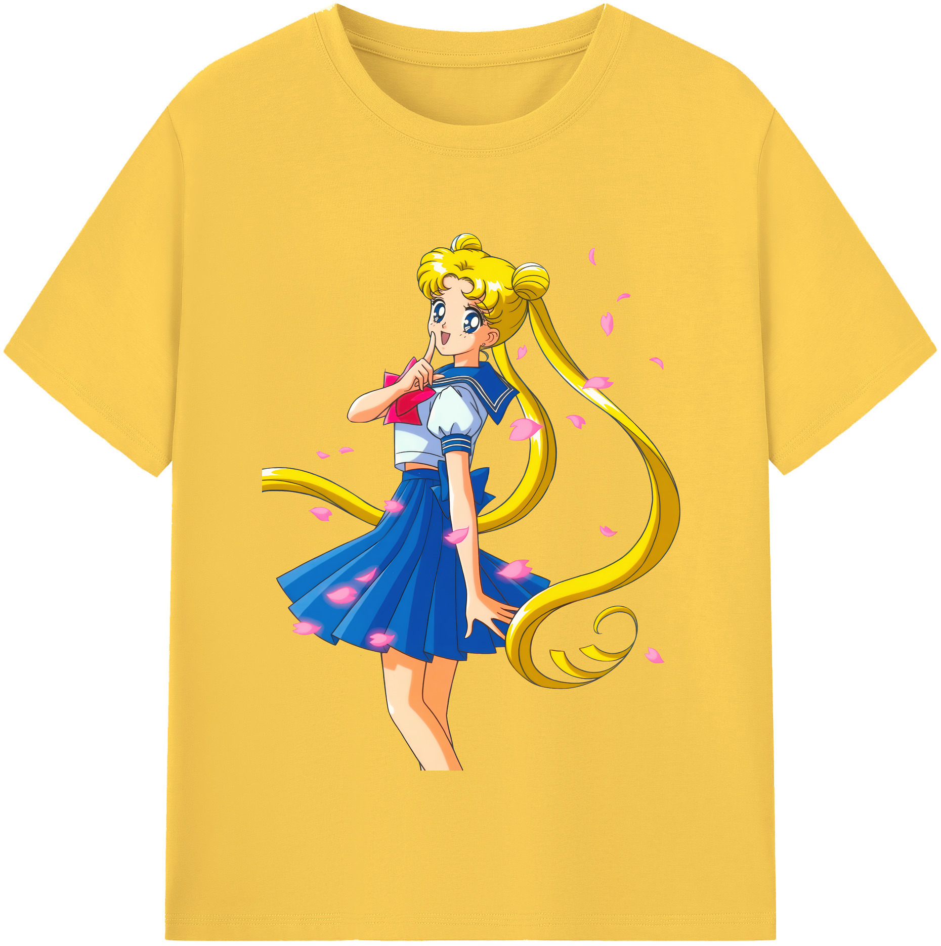 （画像用） 美少女戦士セーラームーン 愛野 美奈子 あいの みなこ Sailor Moon Aino Minako 綿100％半袖Tシャツ（フロントプリント）