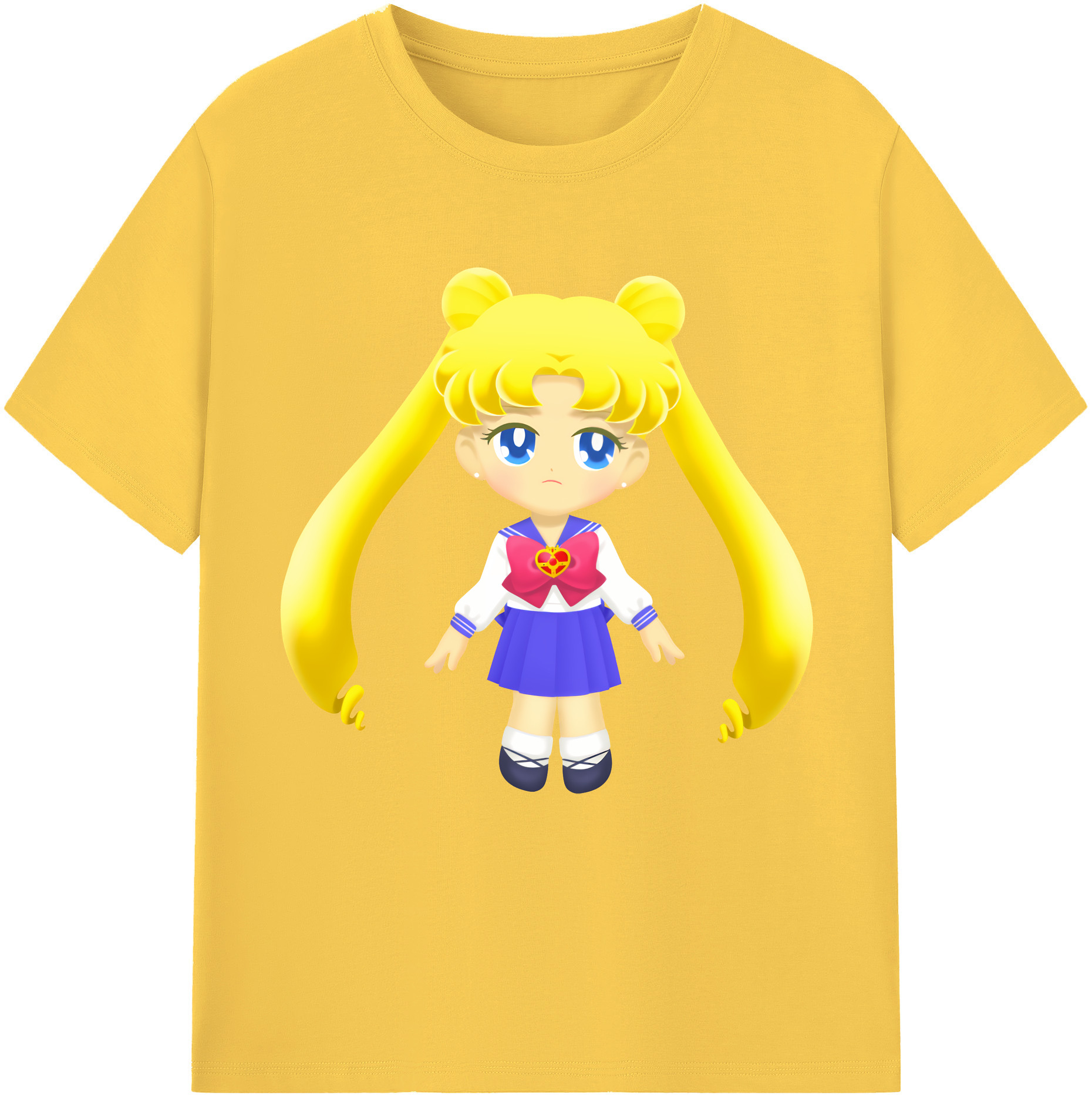 （画像用） 美少女戦士セーラームーン 愛野 美奈子 あいの みなこ Sailor Moon Aino Minako 綿100％半袖Tシャツ（フロントプリント）