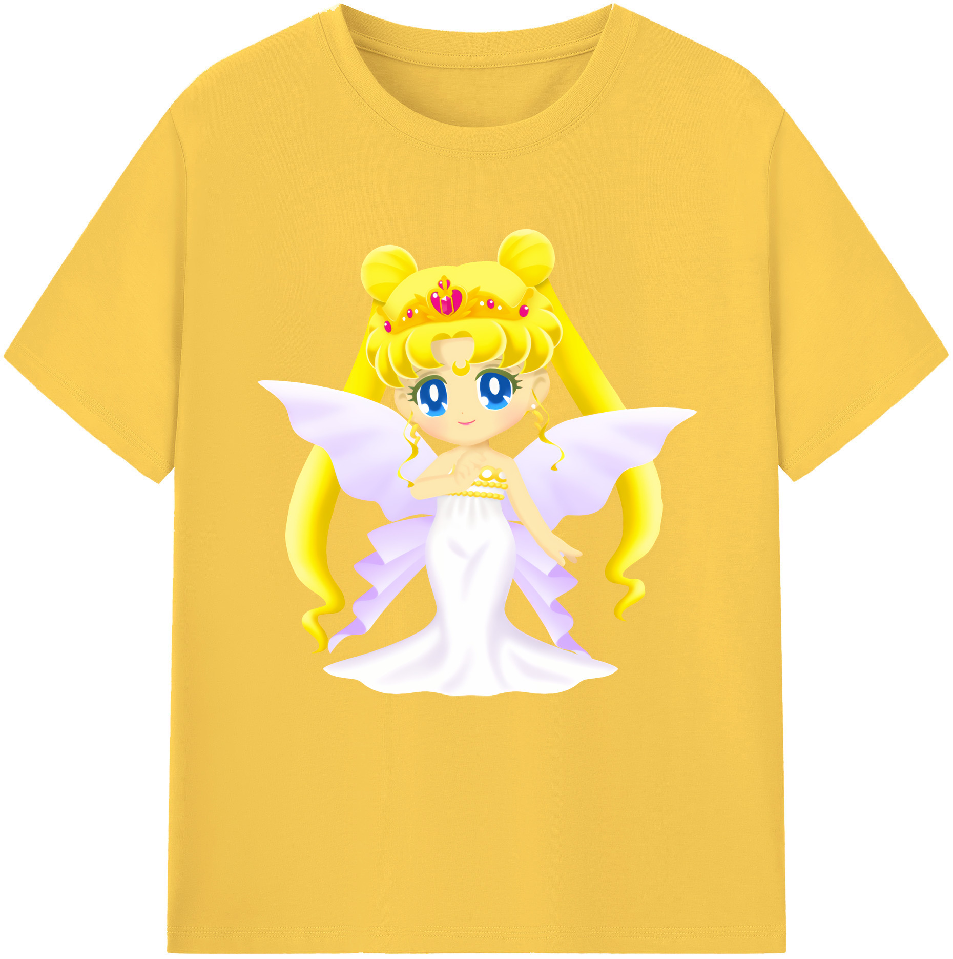 （画像用） 美少女戦士セーラームーン 愛野 美奈子 あいの みなこ Sailor Moon Aino Minako 綿100％半袖Tシャツ（フロントプリント）