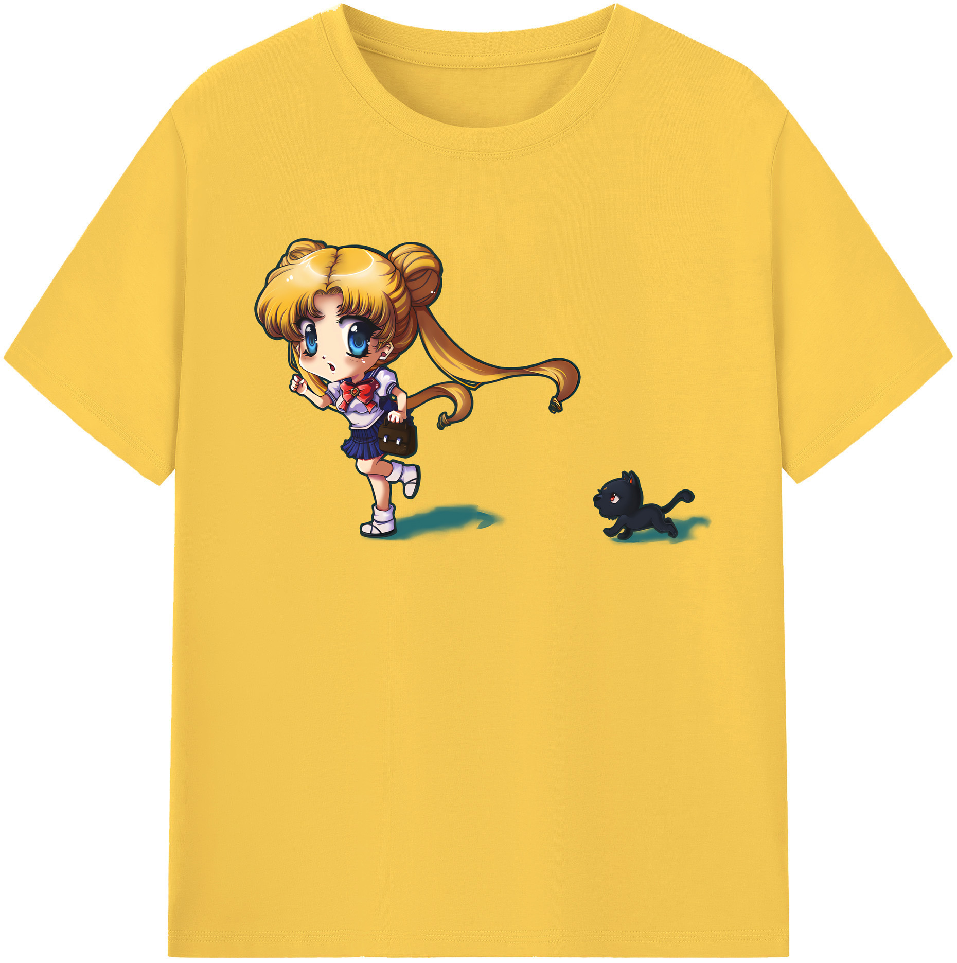 （画像用） 美少女戦士セーラームーン 愛野 美奈子 あいの みなこ Sailor Moon Aino Minako 綿100％半袖Tシャツ（フロントプリント）