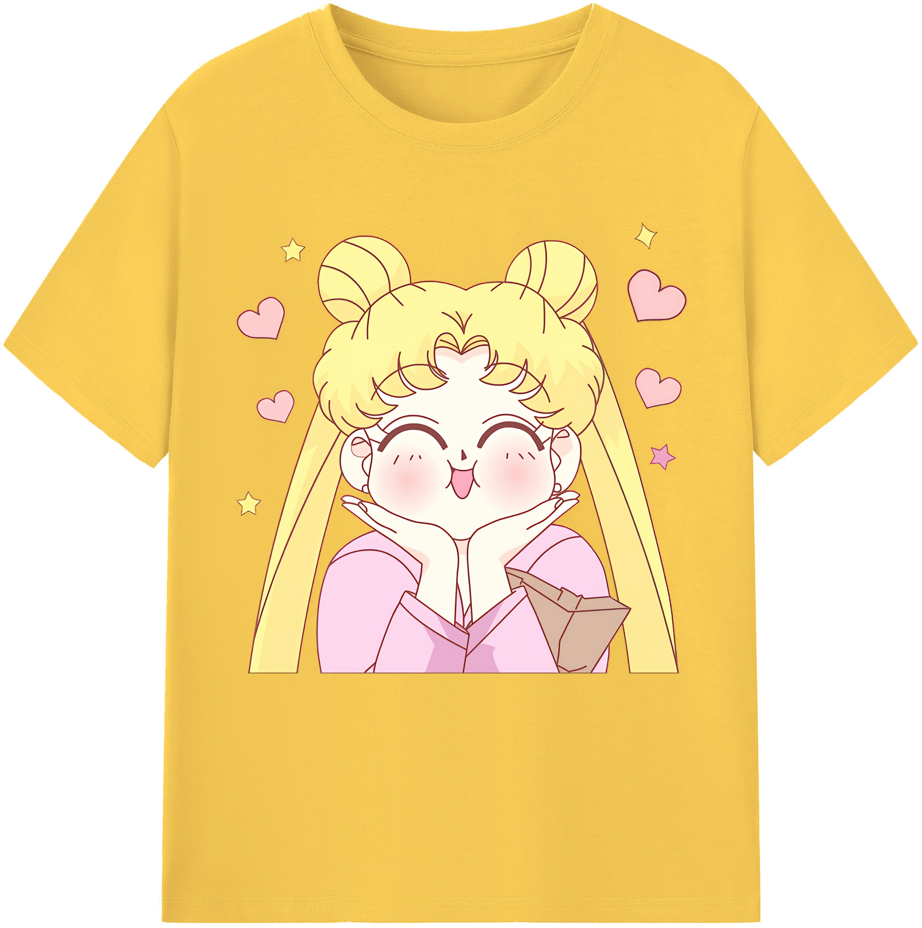 （画像用） 美少女戦士セーラームーン 愛野 美奈子 あいの みなこ Sailor Moon Aino Minako 綿100％半袖Tシャツ（フロントプリント）