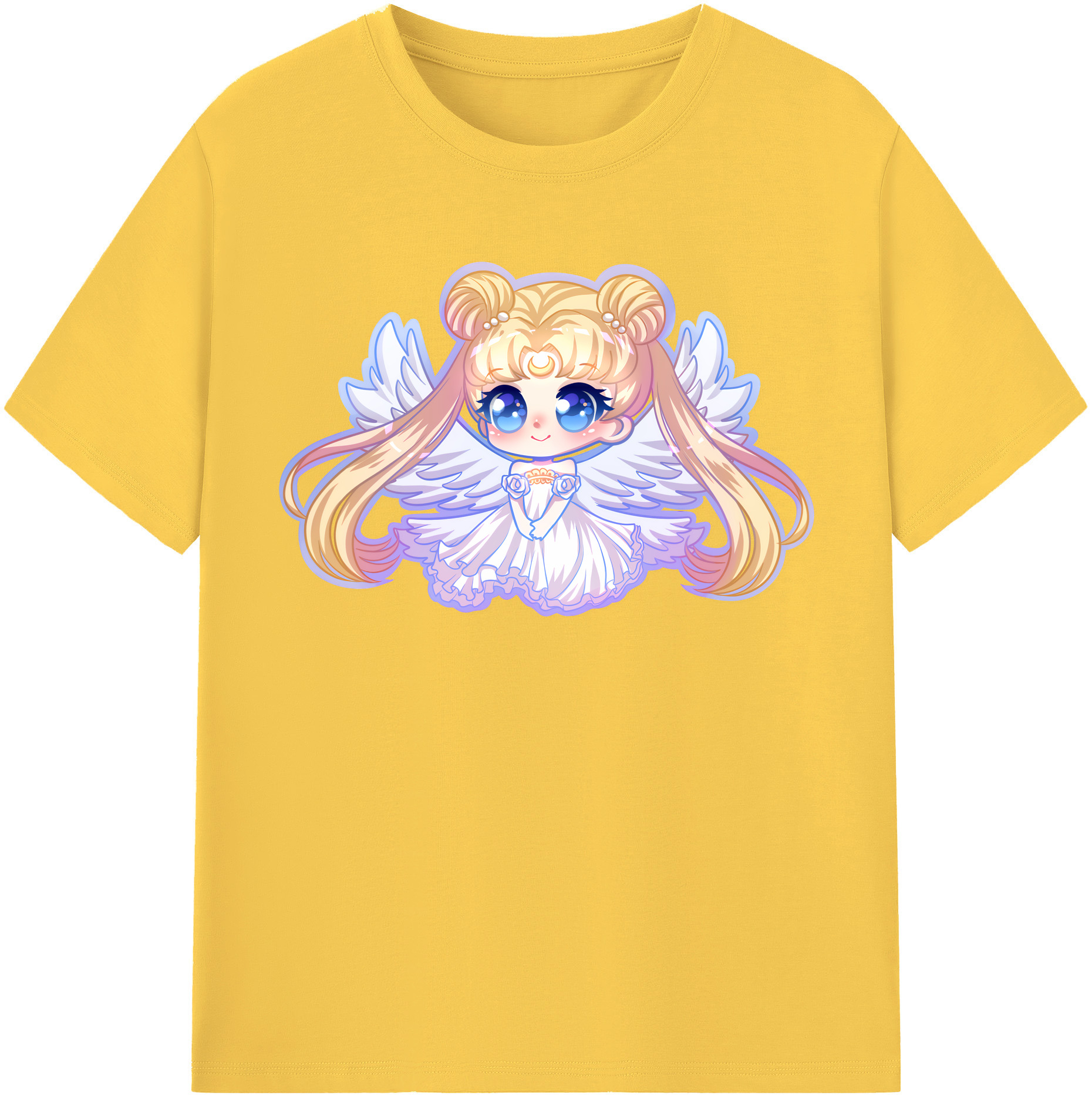 （画像用） 美少女戦士セーラームーン 愛野 美奈子 あいの みなこ Sailor Moon Aino Minako 綿100％半袖Tシャツ（フロントプリント）