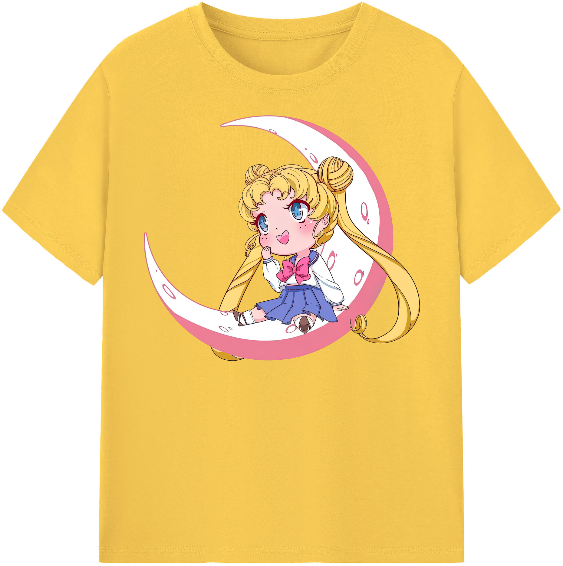 （画像用） 美少女戦士セーラームーン 愛野 美奈子 あいの みなこ Sailor Moon Aino Minako 綿100％半袖Tシャツ（フロントプリント）