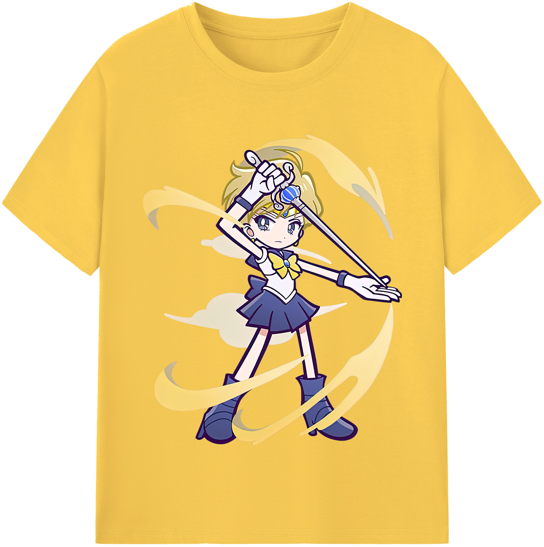 （画像用） 美少女戦士セーラームーン 天王はるか Sailor Moon Tenoh Haruka 綿100％半袖Tシャツ（フロントプリント）