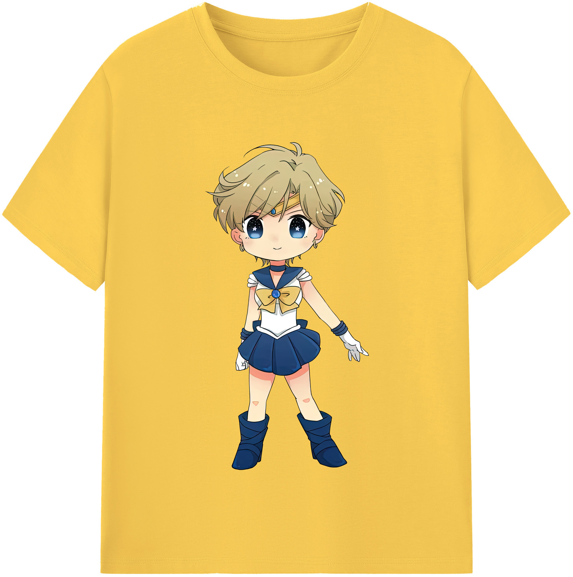 （画像用） 美少女戦士セーラームーン 天王はるか Sailor Moon Tenoh Haruka 綿100％半袖Tシャツ（フロントプリント）