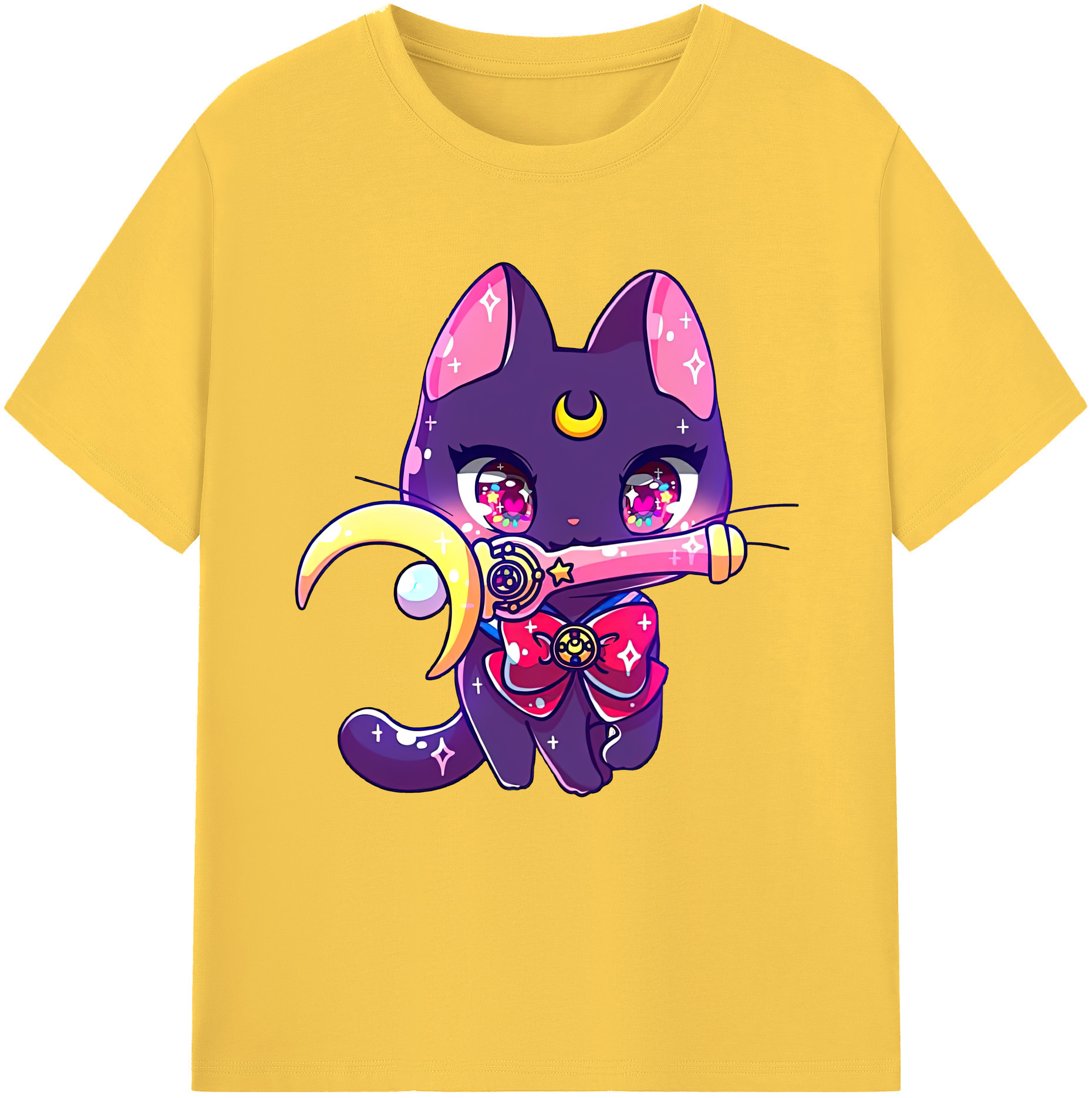 （画像用） 美少女戦士セーラームーン Sailor Moon 綿100％半袖Tシャツ（フロントプリント）
