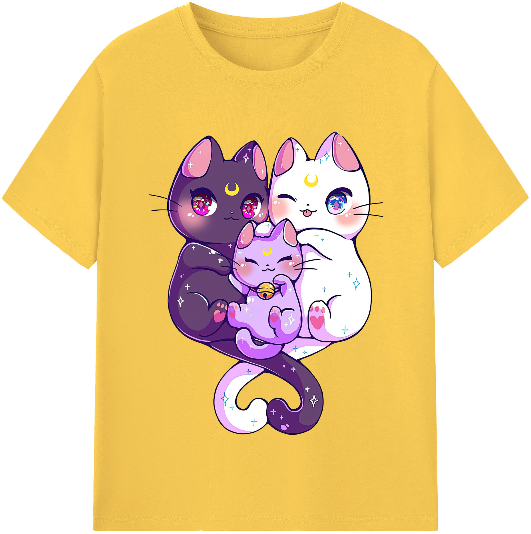 （画像用） 美少女戦士セーラームーン Sailor Moon 綿100％半袖Tシャツ（フロントプリント）