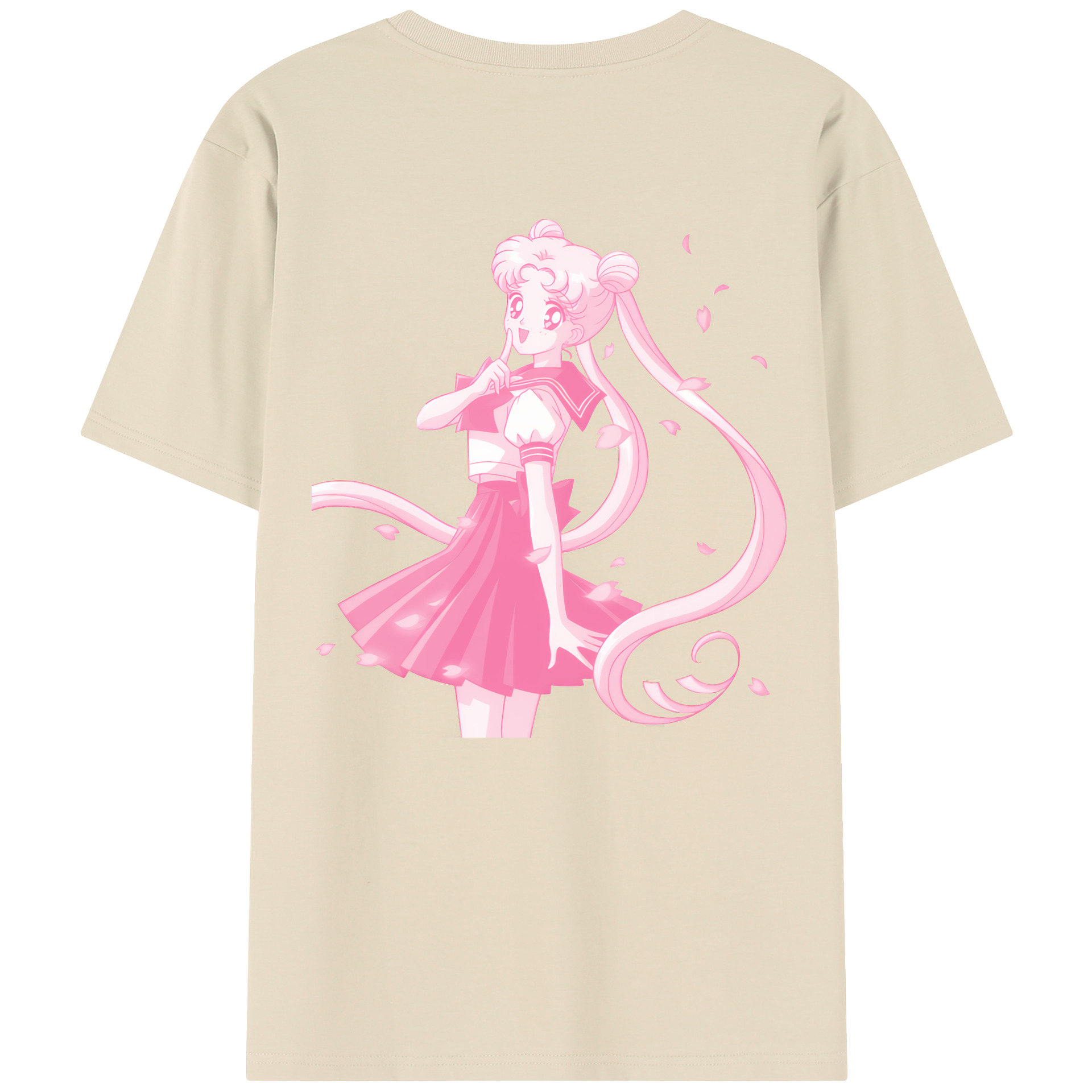 （画像用） 美少女戦士セーラームーン 愛野 美奈子 あいの みなこ Sailor Moon Aino Minako 綿100％半袖Tシャツ（背面プリント）