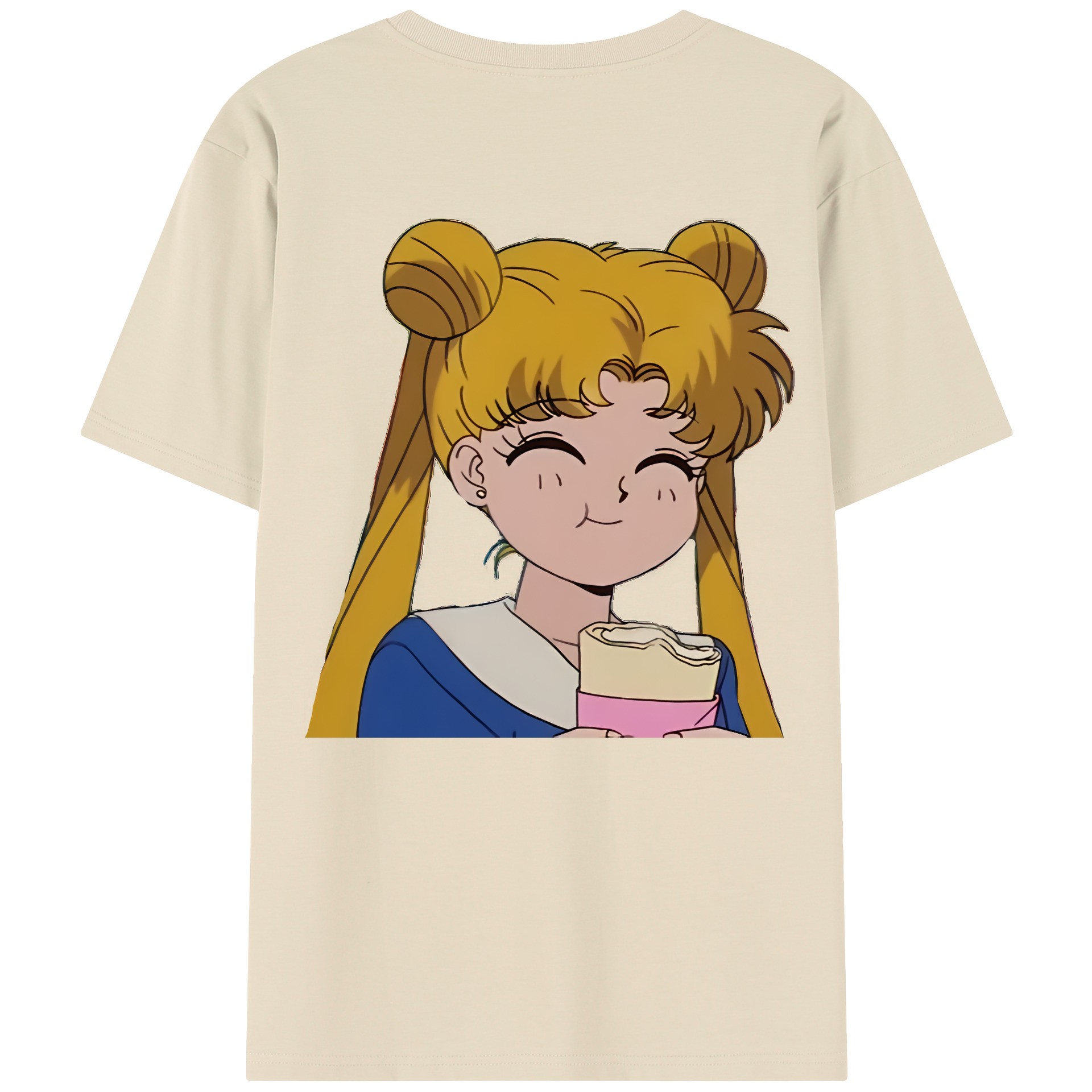 （画像用） 美少女戦士セーラームーン 愛野 美奈子 あいの みなこ Sailor Moon Aino Minako 綿100％半袖Tシャツ（背面プリント）