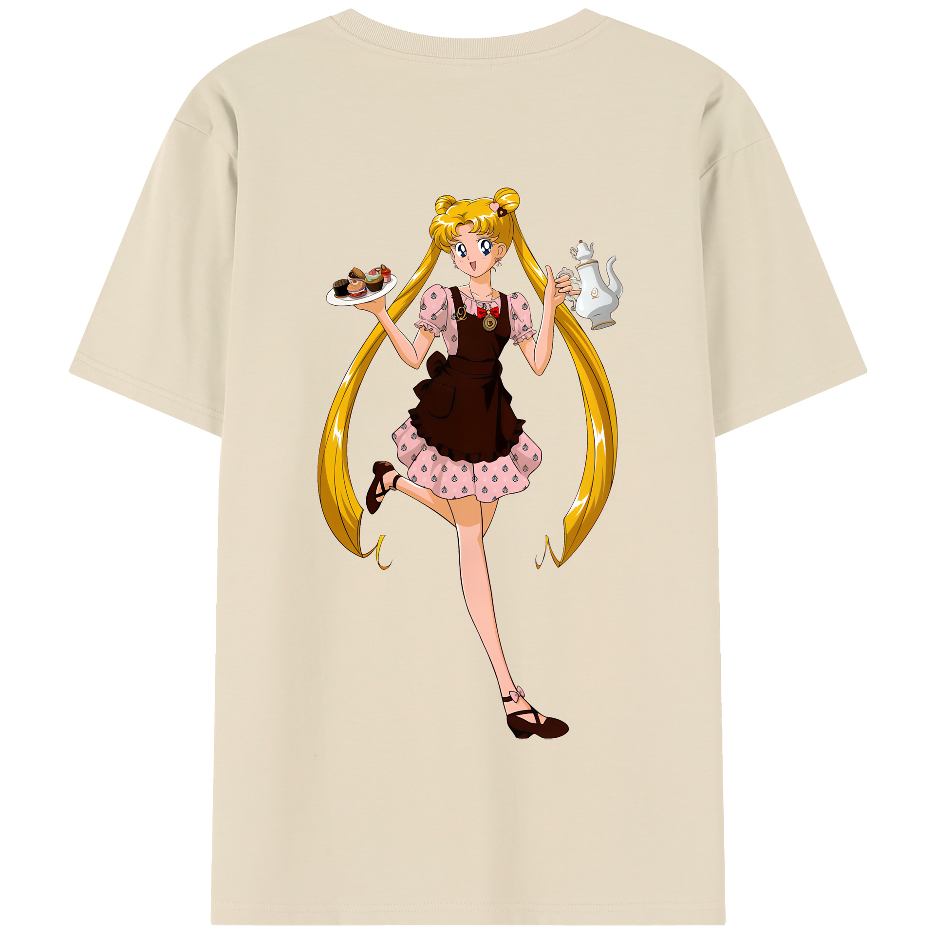 （画像用） 美少女戦士セーラームーン 愛野 美奈子 あいの みなこ Sailor Moon Aino Minako 綿100％半袖Tシャツ（背面プリント）