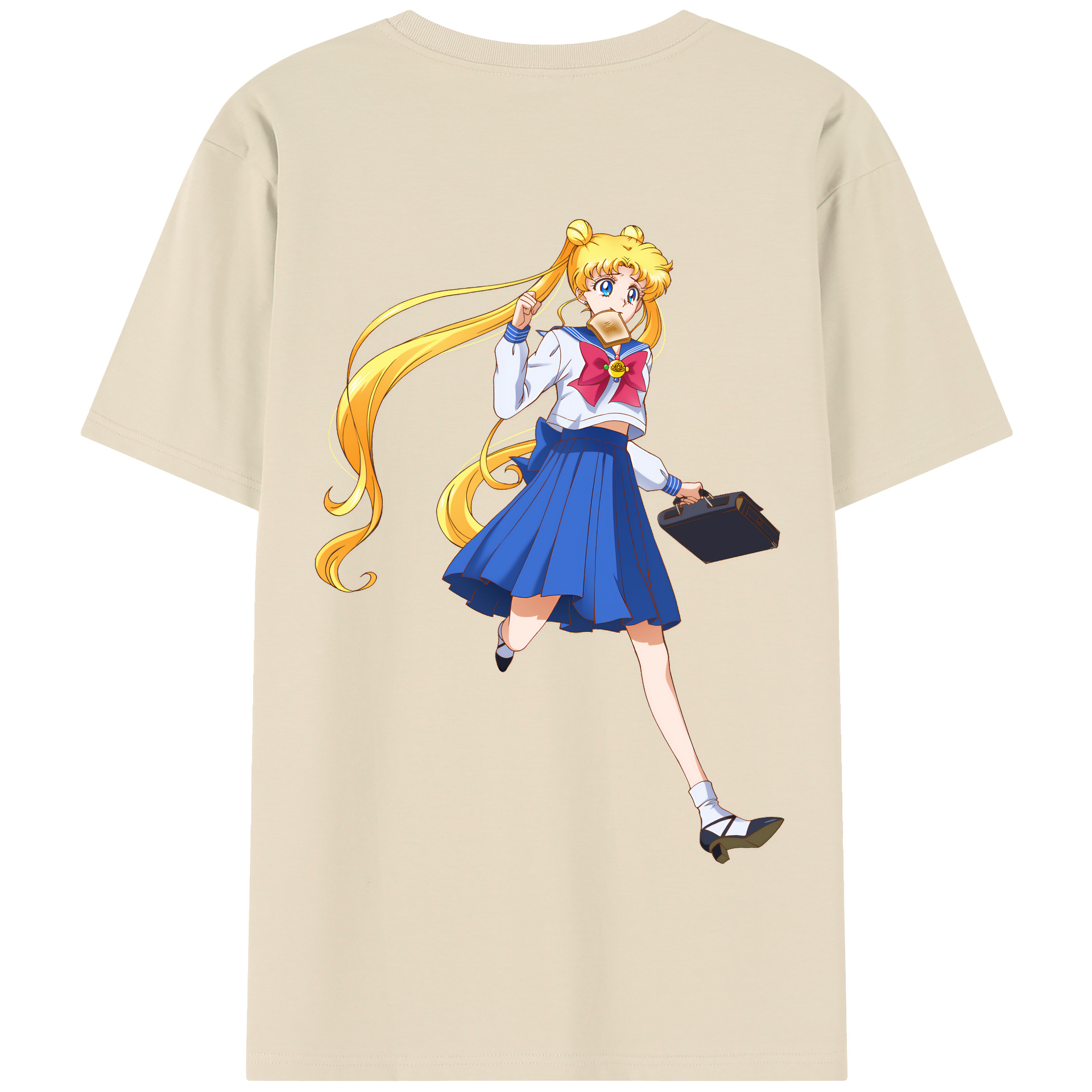 （画像用） 美少女戦士セーラームーン 愛野 美奈子 あいの みなこ Sailor Moon Aino Minako 綿100％半袖Tシャツ（背面プリント）