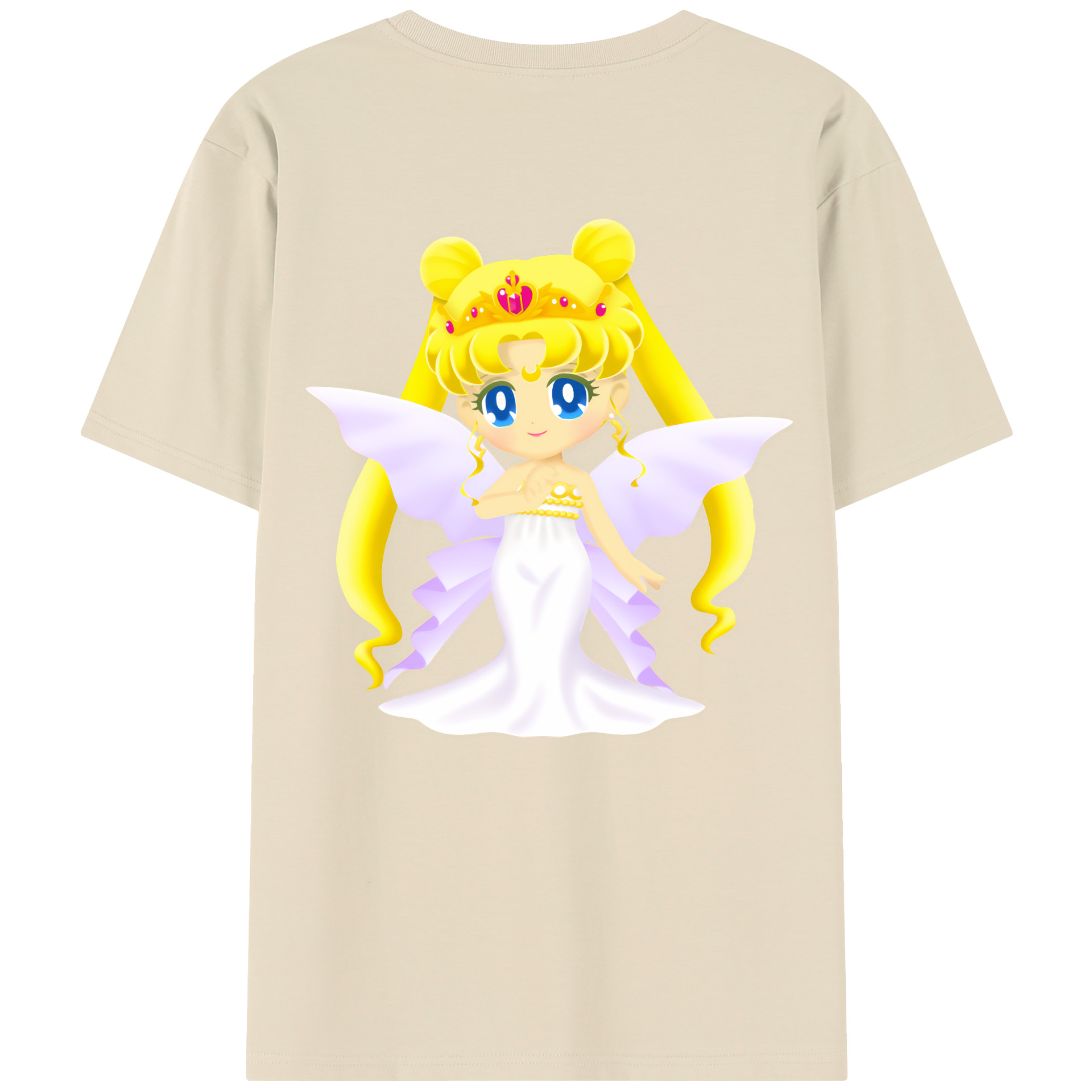 （画像用） 美少女戦士セーラームーン 愛野 美奈子 あいの みなこ Sailor Moon Aino Minako 綿100％半袖Tシャツ（背面プリント）