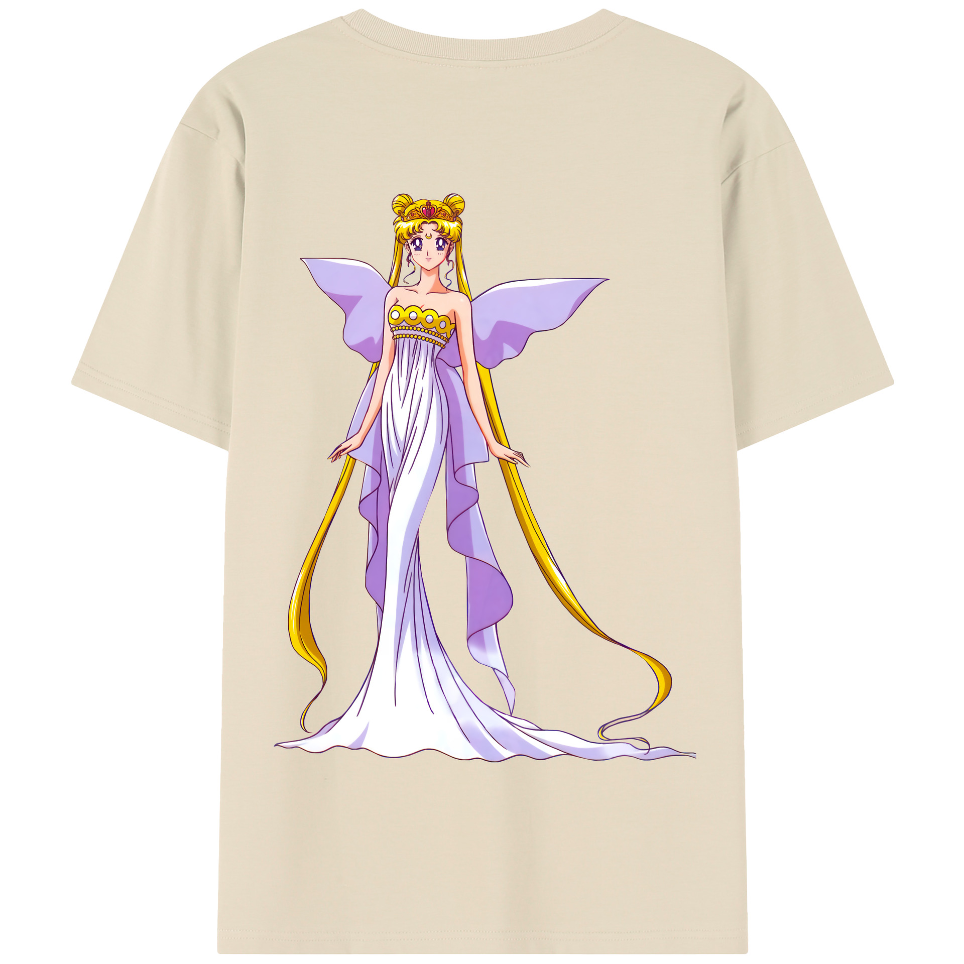 （画像用） 美少女戦士セーラームーン 愛野 美奈子 あいの みなこ Sailor Moon Aino Minako 綿100％半袖Tシャツ（背面プリント）