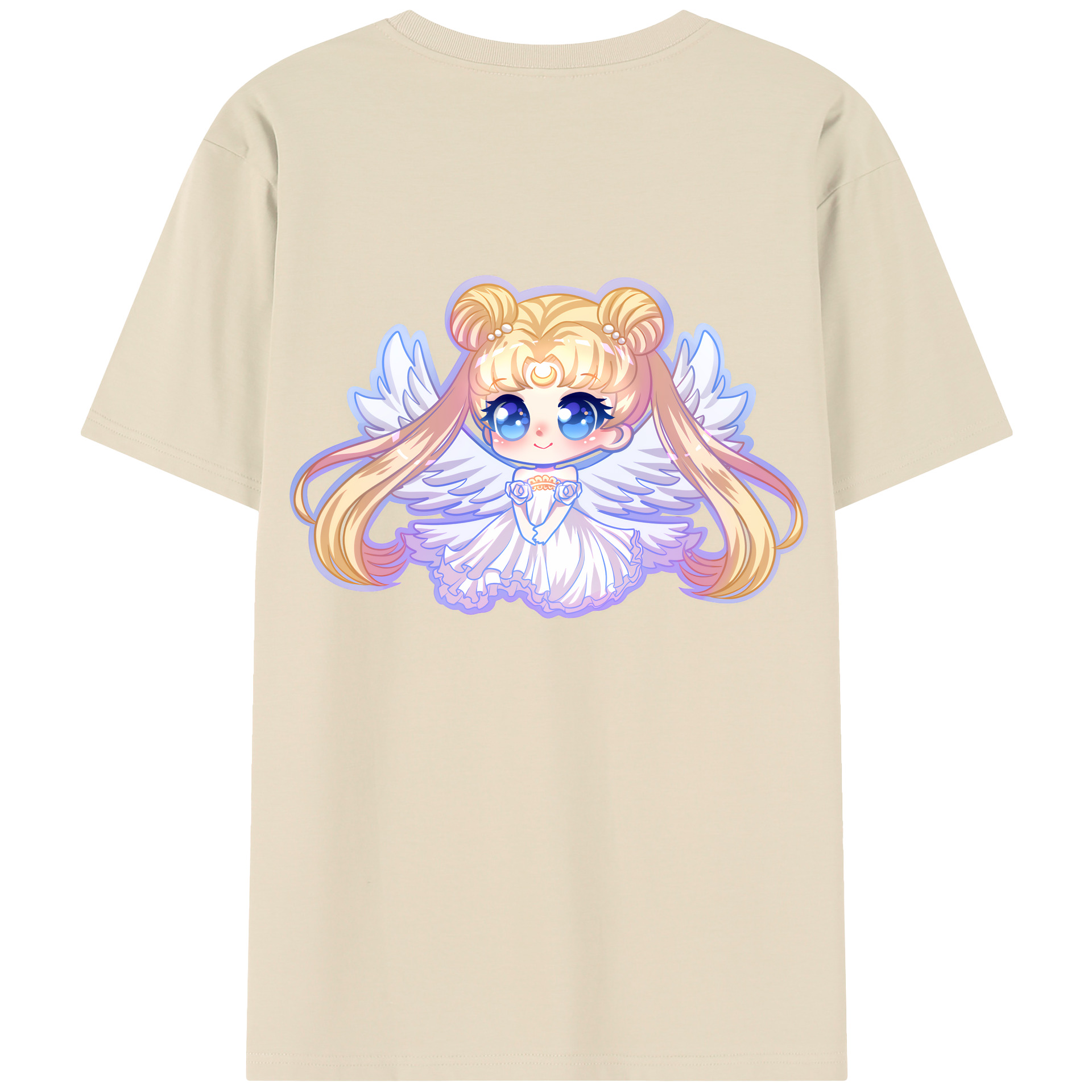 （画像用） 美少女戦士セーラームーン 愛野 美奈子 あいの みなこ Sailor Moon Aino Minako 綿100％半袖Tシャツ（背面プリント）