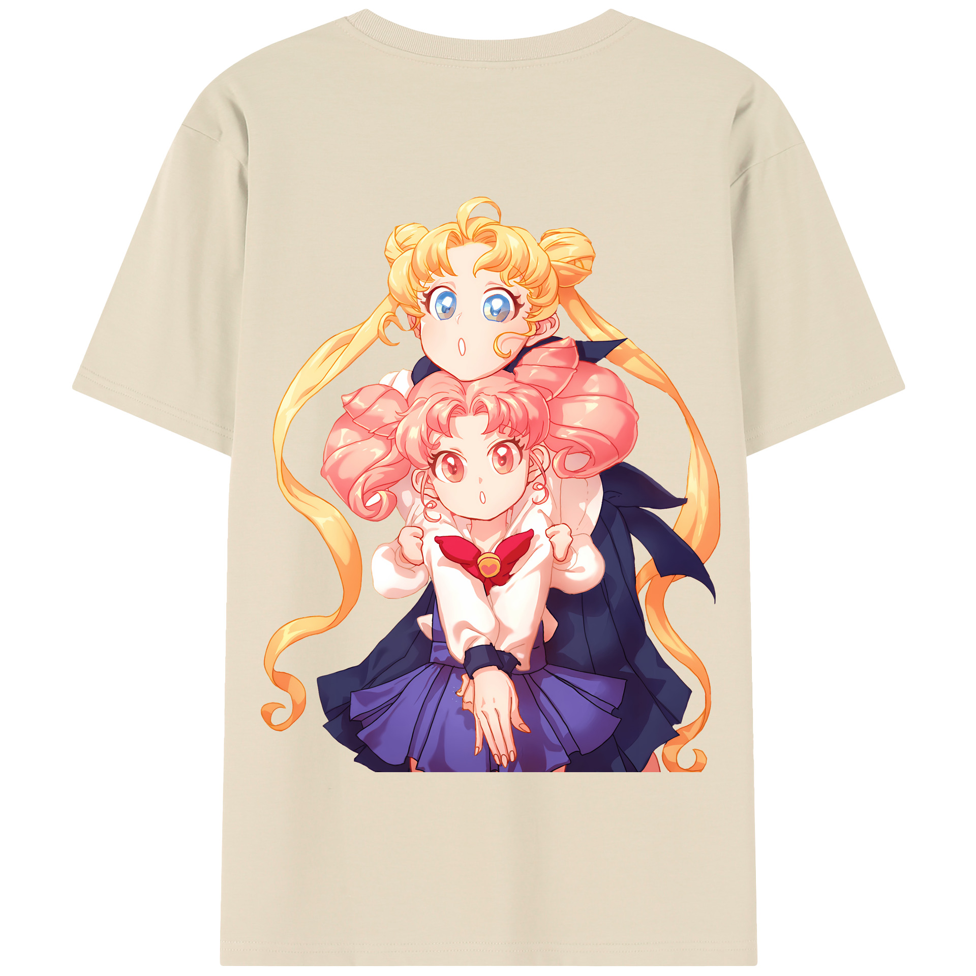 （画像用） 美少女戦士セーラームーン 愛野 美奈子 あいの みなこ Sailor Moon Aino Minako 綿100％半袖Tシャツ（背面プリント）