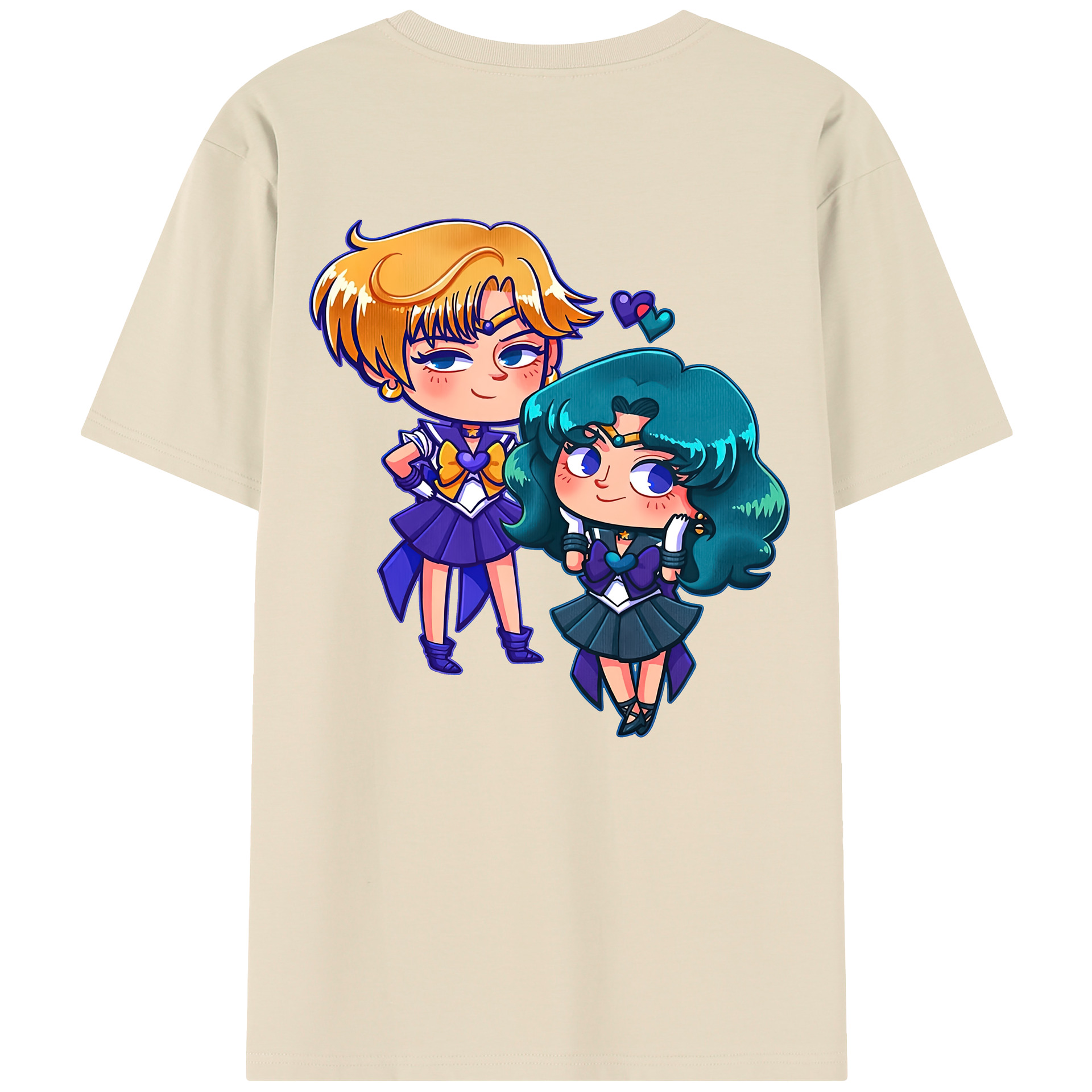 （画像用） 美少女戦士セーラームーン 天王はるか Sailor Moon Tenoh Haruka 綿100％半袖Tシャツ（背面プリント）