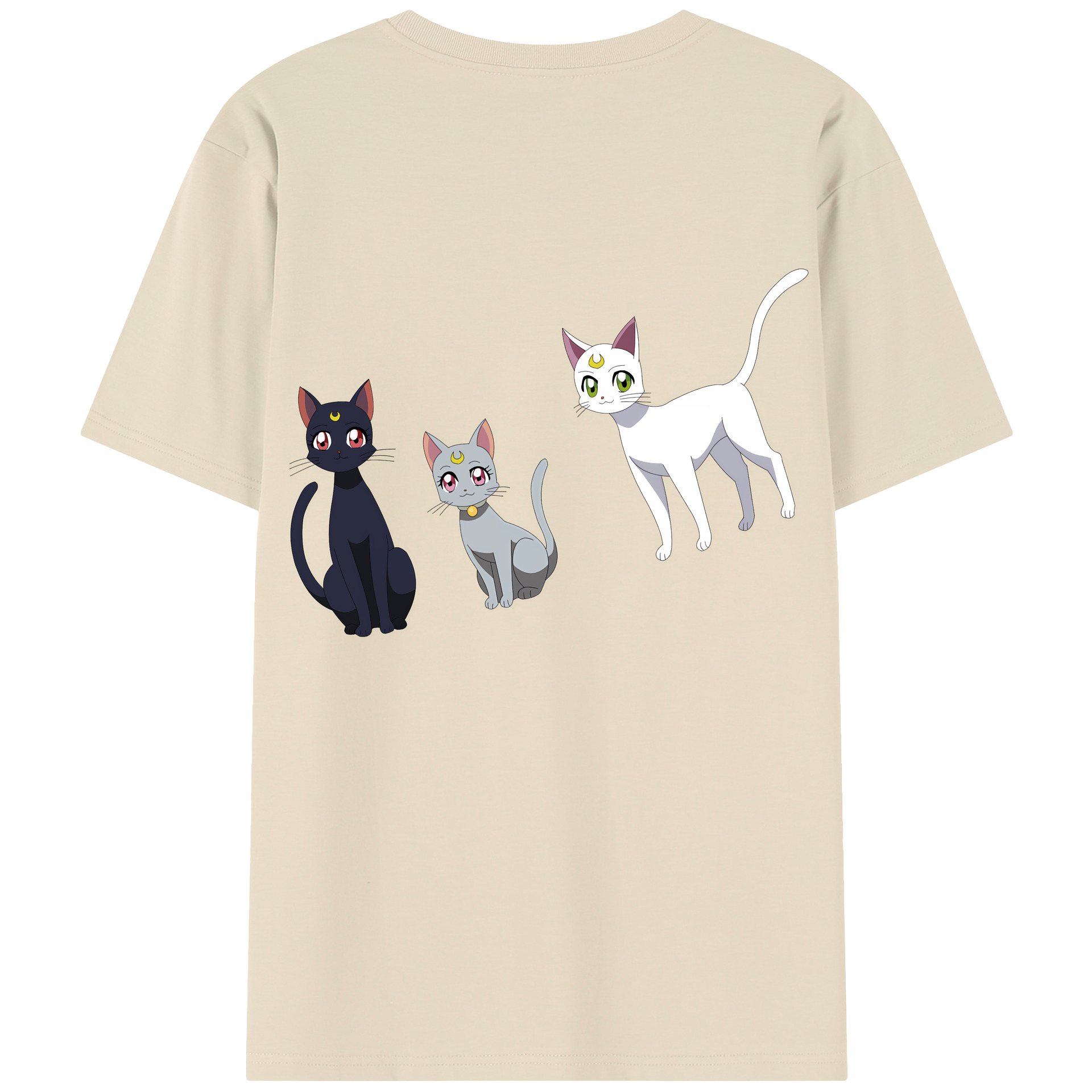 （画像用） 美少女戦士セーラームーン Sailor Moon 綿100％半袖Tシャツ（背面プリント）