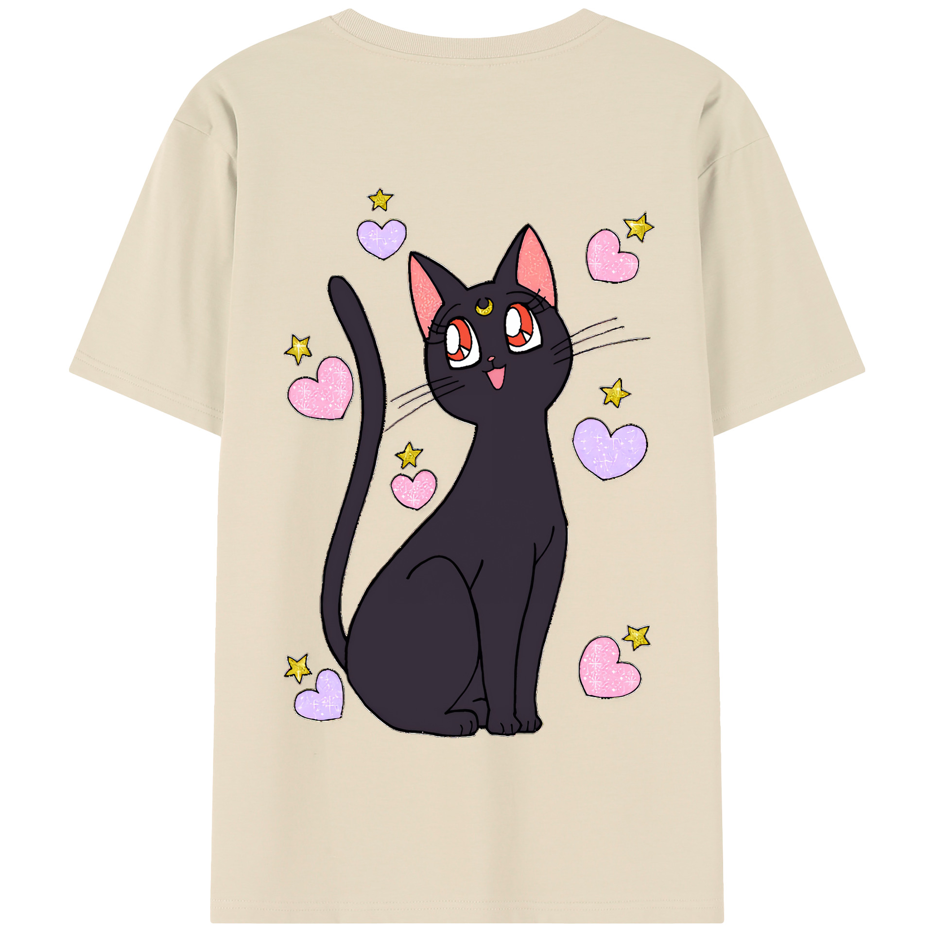 （画像用） 美少女戦士セーラームーン Sailor Moon 綿100％半袖Tシャツ（背面プリント）