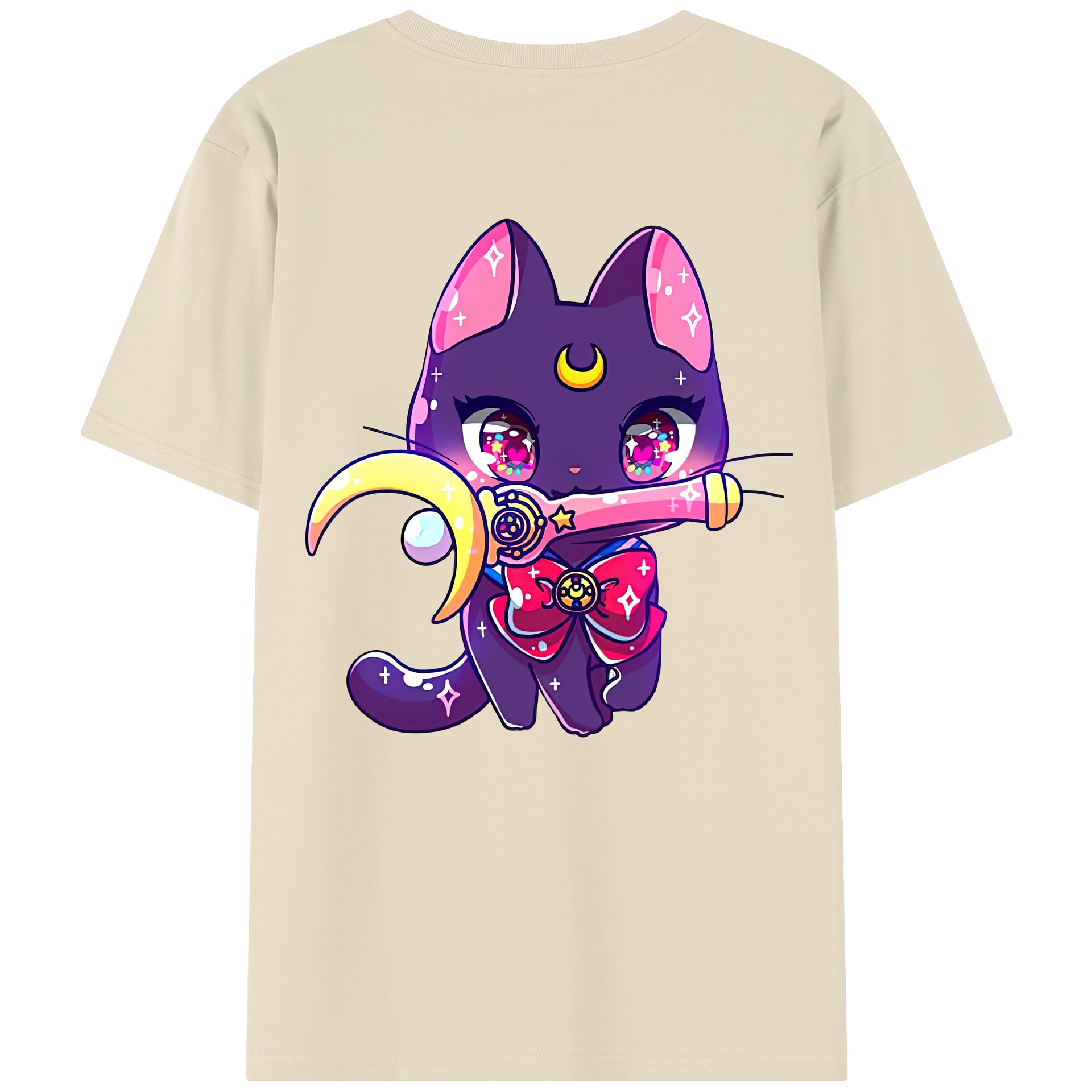 （画像用） 美少女戦士セーラームーン Sailor Moon 綿100％半袖Tシャツ（背面プリント）