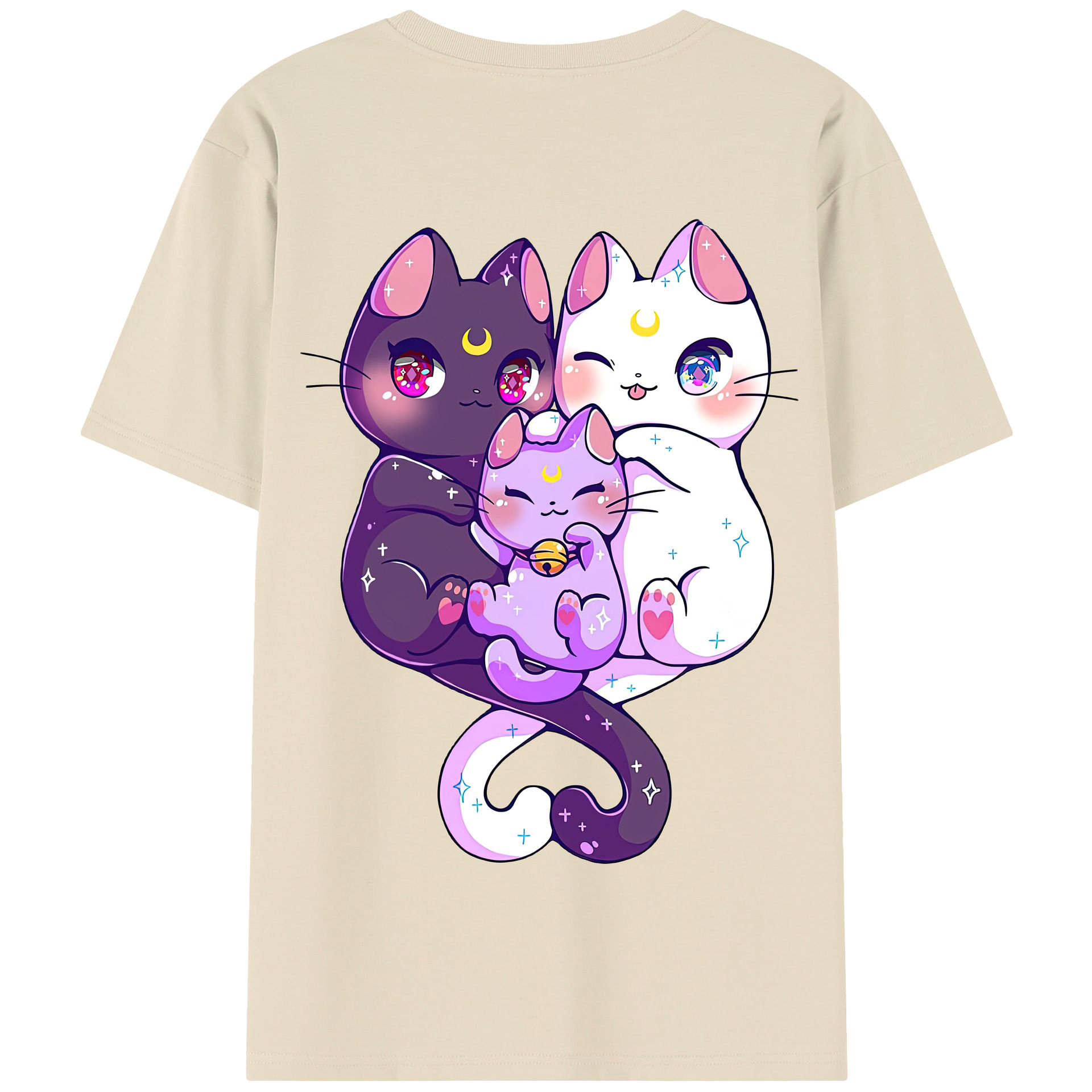 （画像用） 美少女戦士セーラームーン Sailor Moon 綿100％半袖Tシャツ（背面プリント）