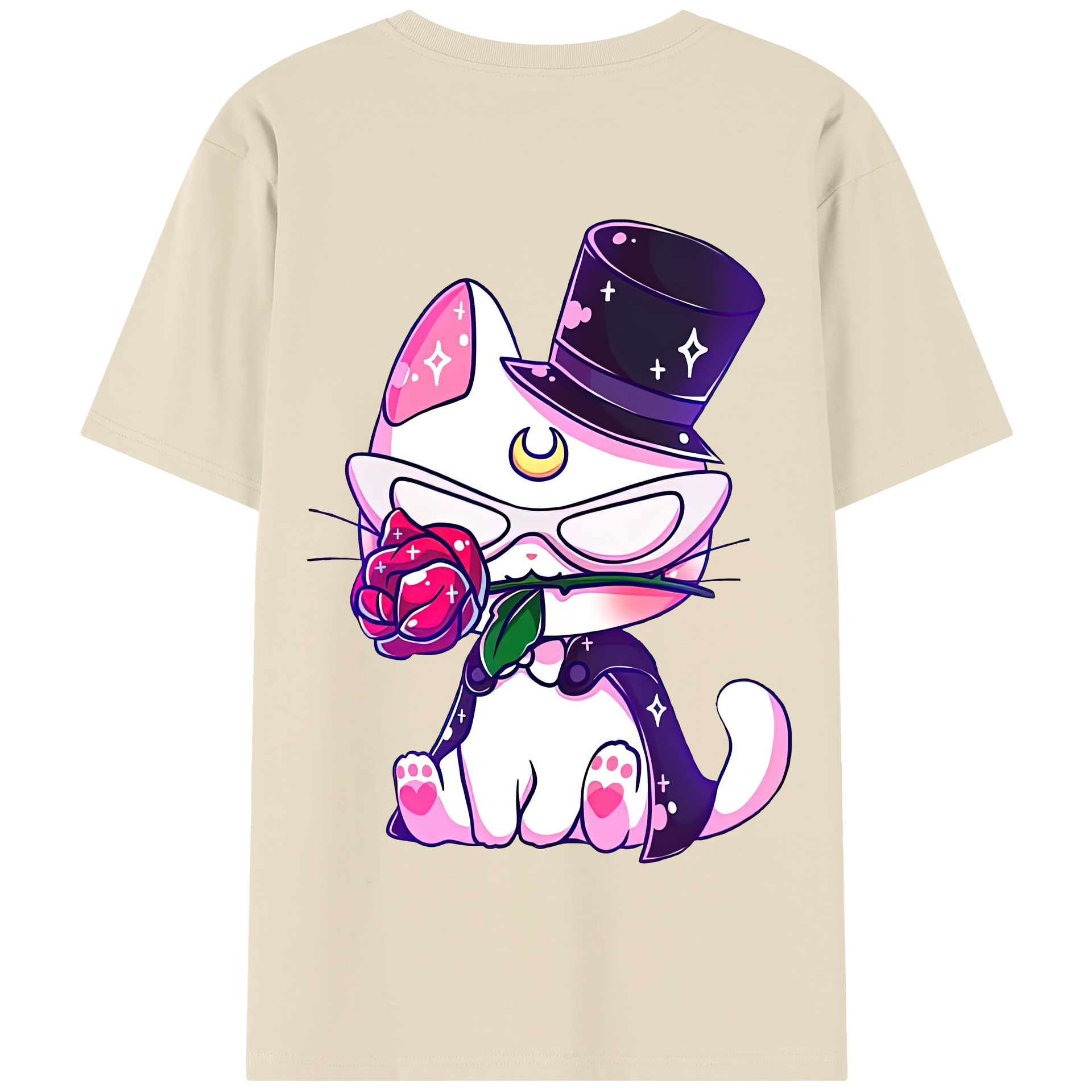（画像用） 美少女戦士セーラームーン Sailor Moon 綿100％半袖Tシャツ（背面プリント）