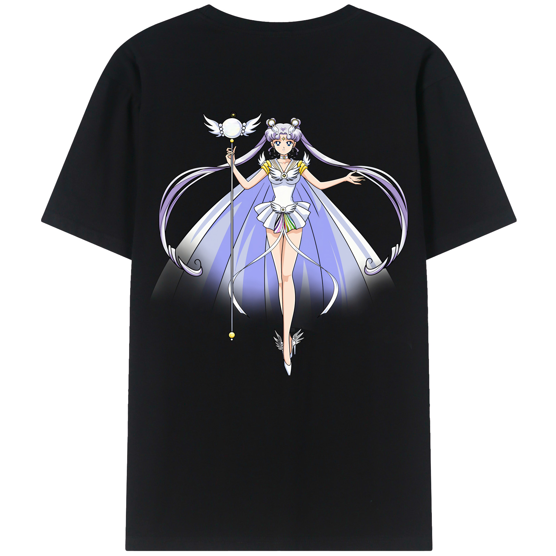 （画像用） 美少女戦士セーラームーン 月野 うさぎ つきの うさぎ Sailor Moon Tsukino Usagi 綿100％半袖Tシャツ（背面プリント）