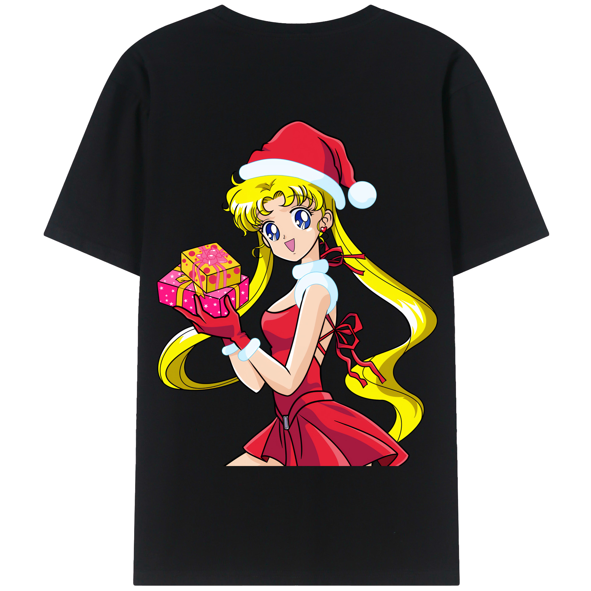 （画像用） 美少女戦士セーラームーン 月野 うさぎ つきの うさぎ Sailor Moon Tsukino Usagi 綿100％半袖Tシャツ（背面プリント）