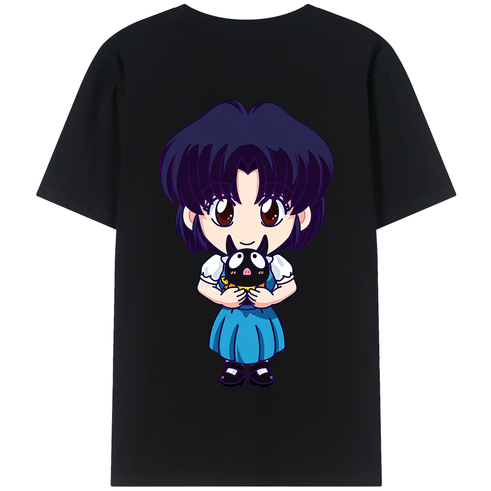 （画像用） 美少女戦士セーラームーン 水野 亜美 みずの あみ Sailor Moon Mizuno Ami 綿100％半袖Tシャツ（背面プリント）